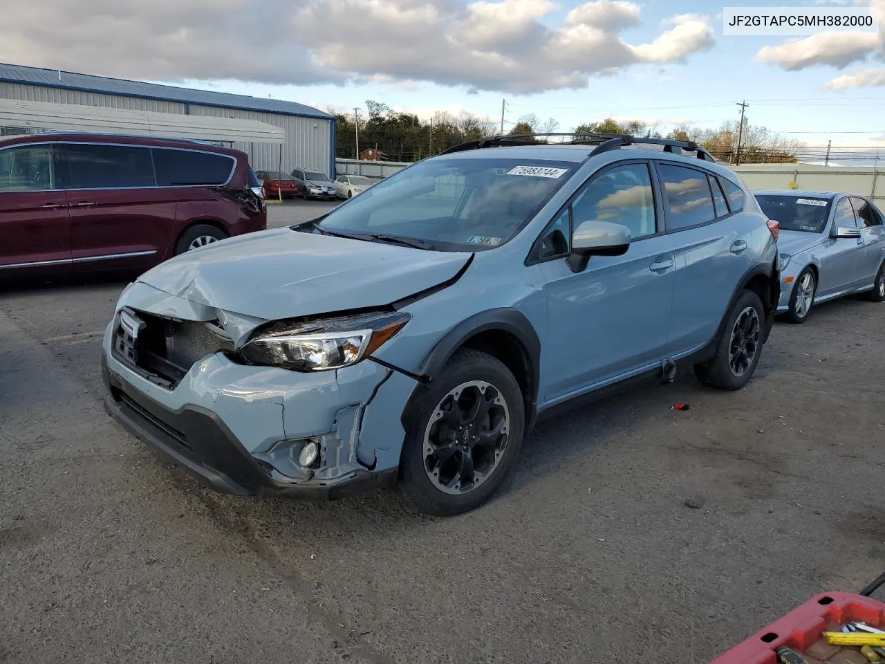 2021 Subaru Crosstrek Premium VIN: JF2GTAPC5MH382000 Lot: 75983744