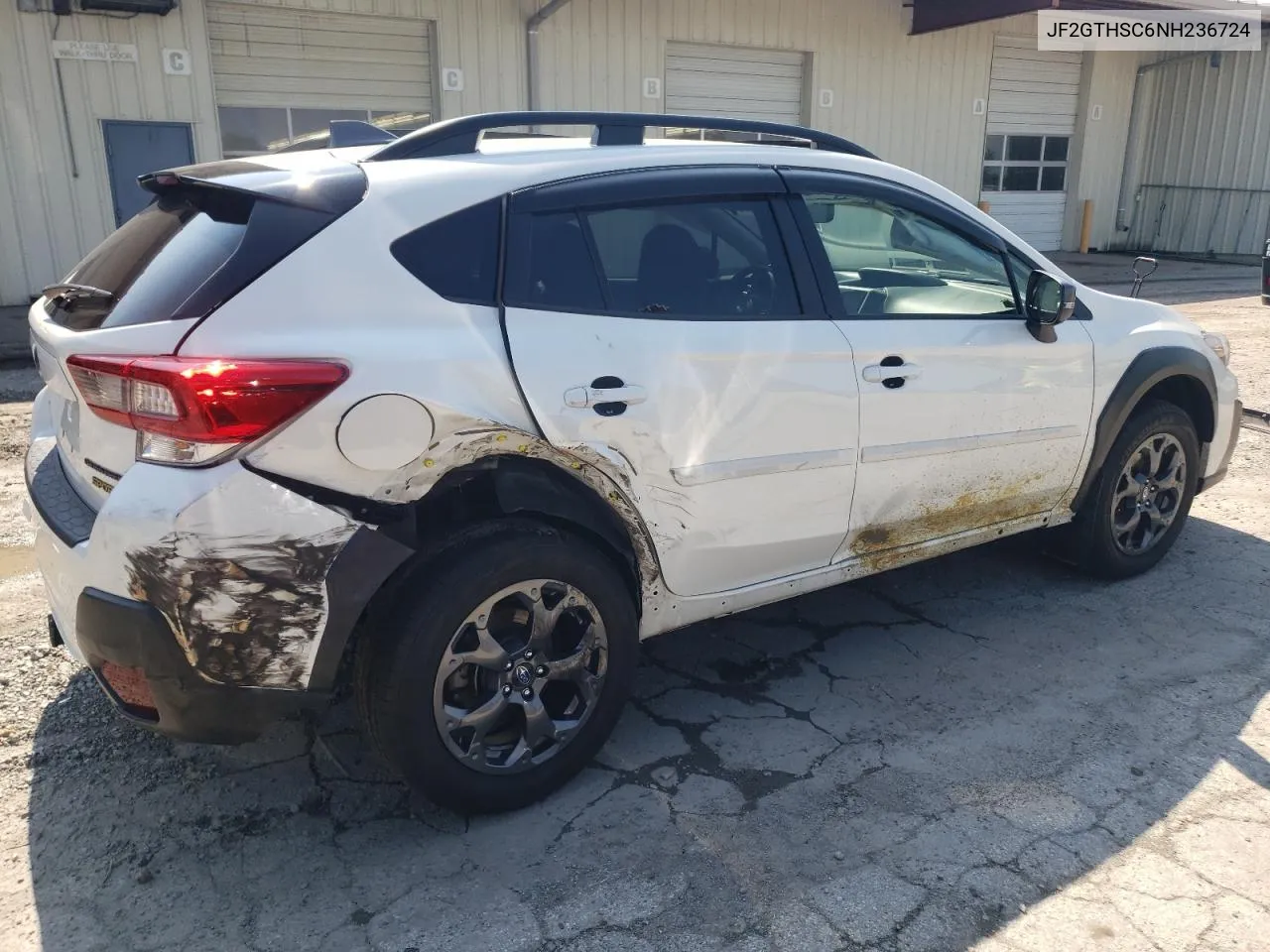 2022 Subaru Crosstrek Sport VIN: JF2GTHSC6NH236724 Lot: 62438404