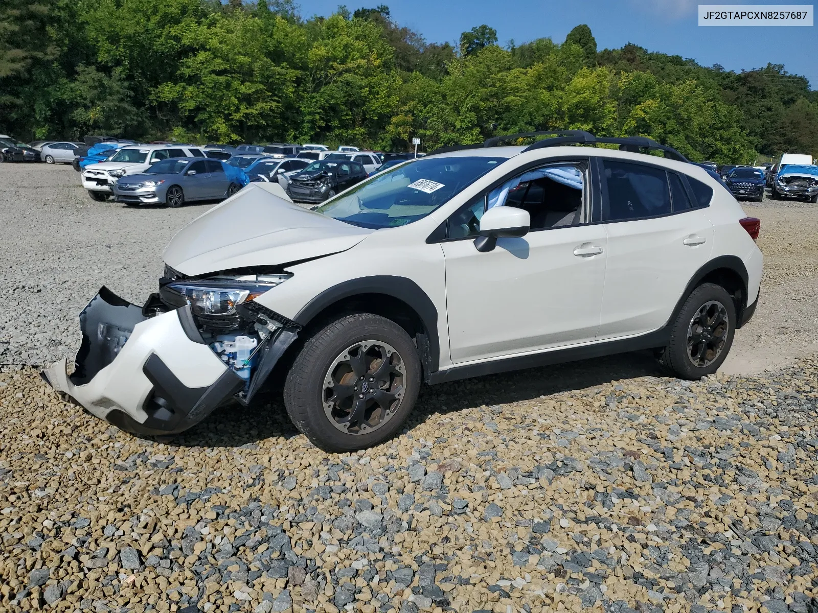 2022 Subaru Crosstrek Premium VIN: JF2GTAPCXN8257687 Lot: 65076774