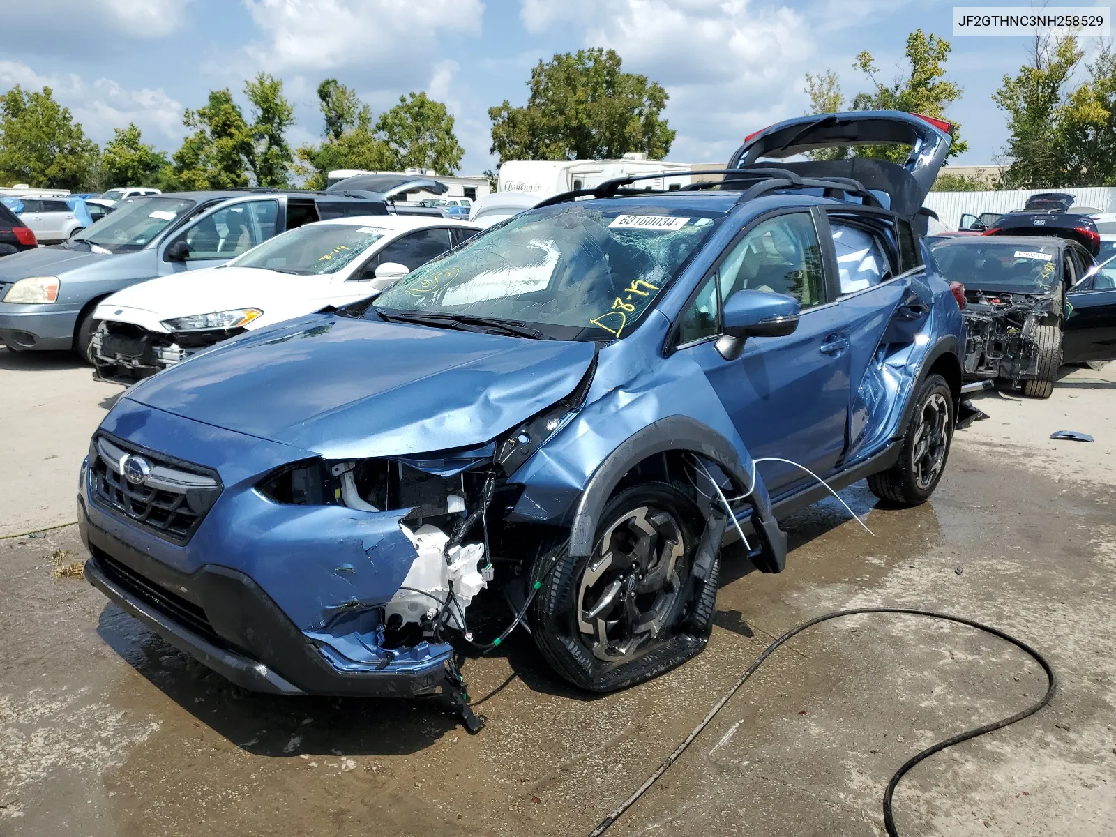 2022 Subaru Crosstrek Limited VIN: JF2GTHNC3NH258529 Lot: 68160034