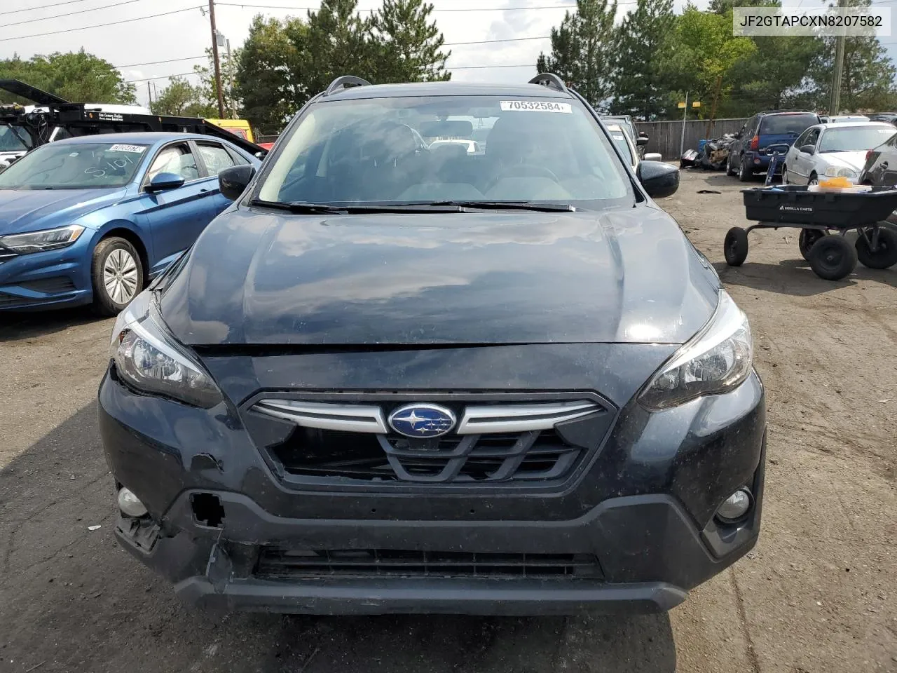 2022 Subaru Crosstrek Premium VIN: JF2GTAPCXN8207582 Lot: 70532584