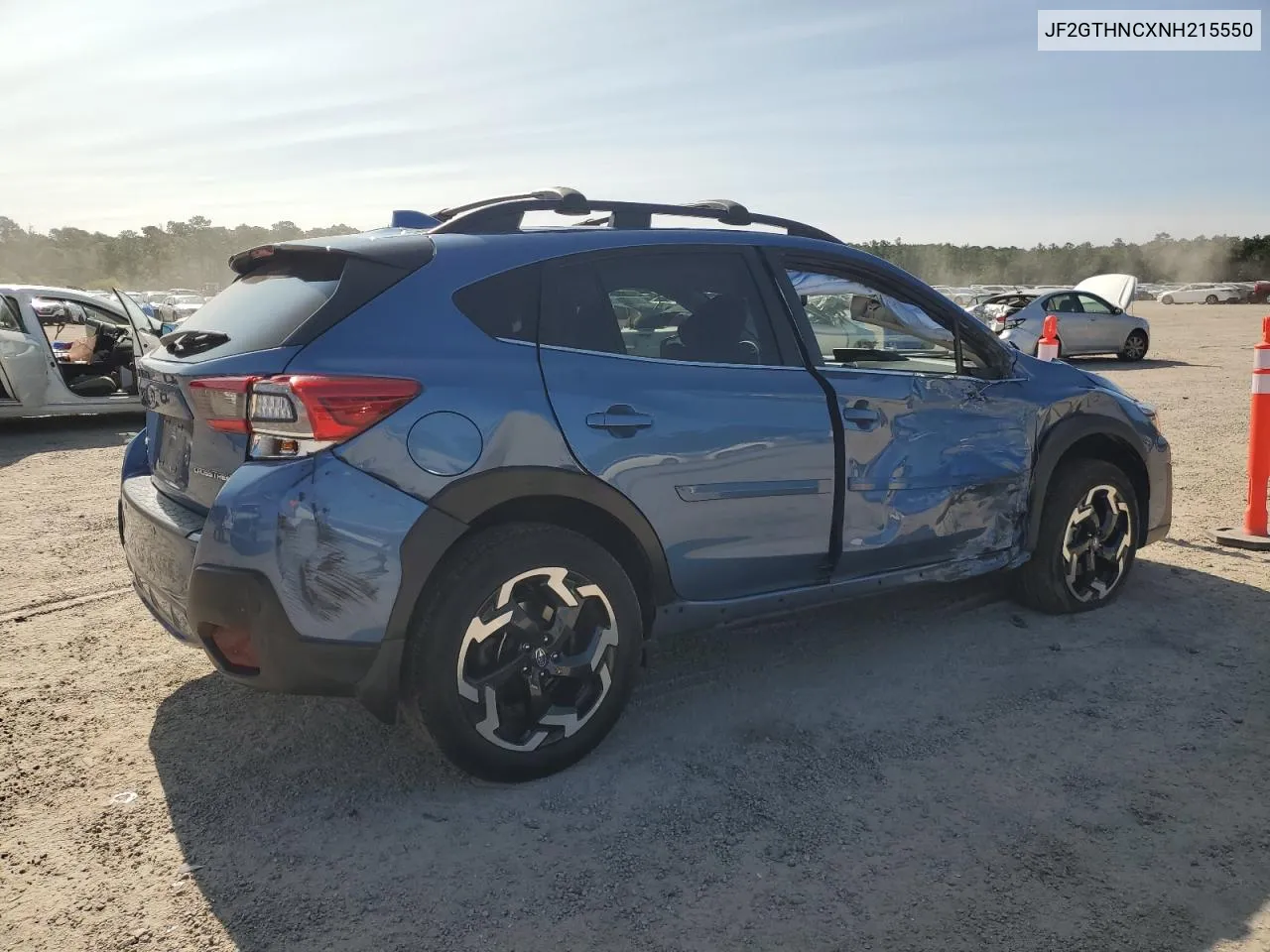 2022 Subaru Crosstrek Limited VIN: JF2GTHNCXNH215550 Lot: 70851734