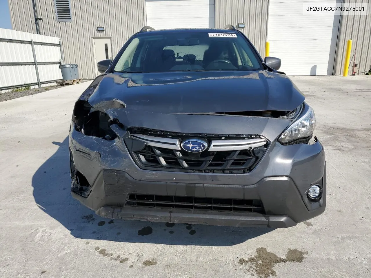 2022 Subaru Crosstrek Premium VIN: JF2GTACC7N9275001 Lot: 71816234