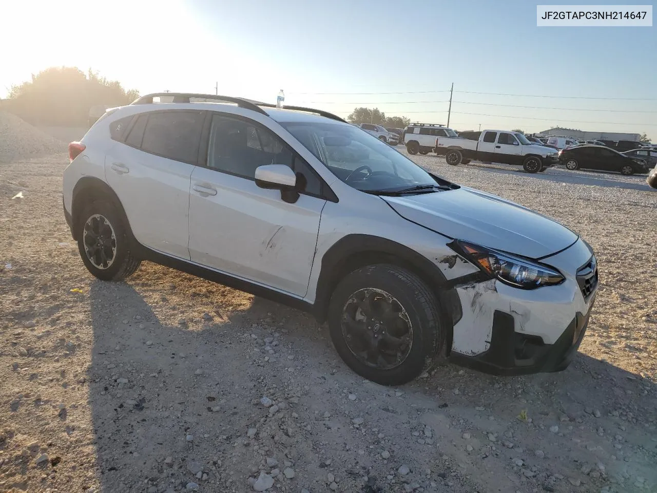 2022 Subaru Crosstrek Premium VIN: JF2GTAPC3NH214647 Lot: 72784984