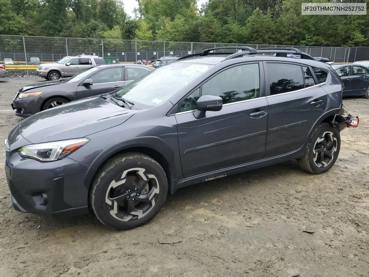 2022 Subaru Crosstrek Limited VIN: JF2GTHMC7NH252752 Lot: 73108134