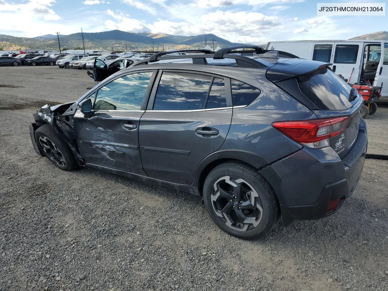 2022 Subaru Crosstrek Limited VIN: JF2GTHMC0NH213064 Lot: 74018494