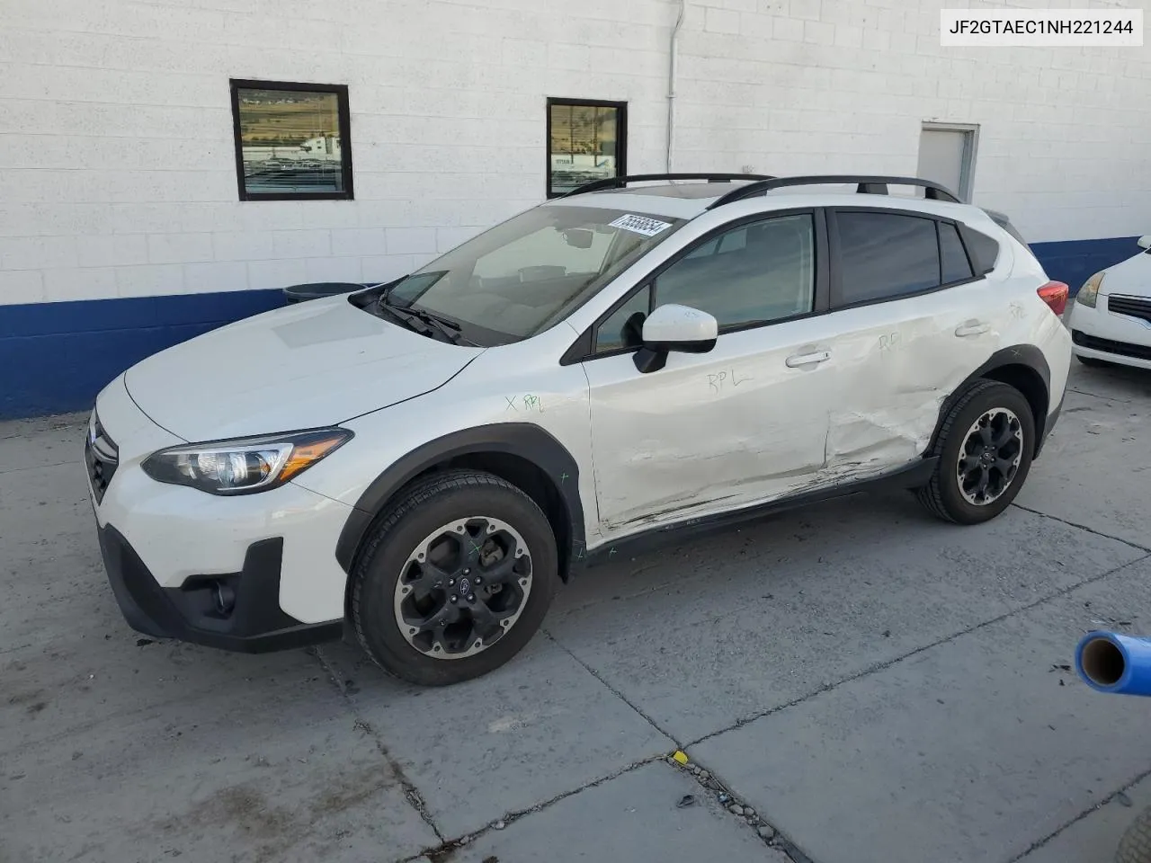 2022 Subaru Crosstrek Premium VIN: JF2GTAEC1NH221244 Lot: 75558654