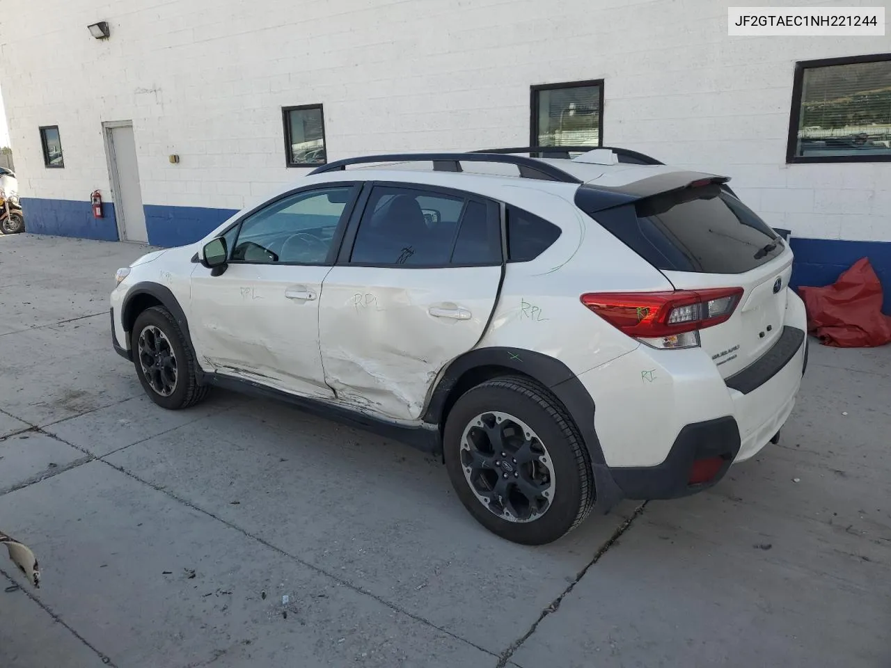 2022 Subaru Crosstrek Premium VIN: JF2GTAEC1NH221244 Lot: 75558654