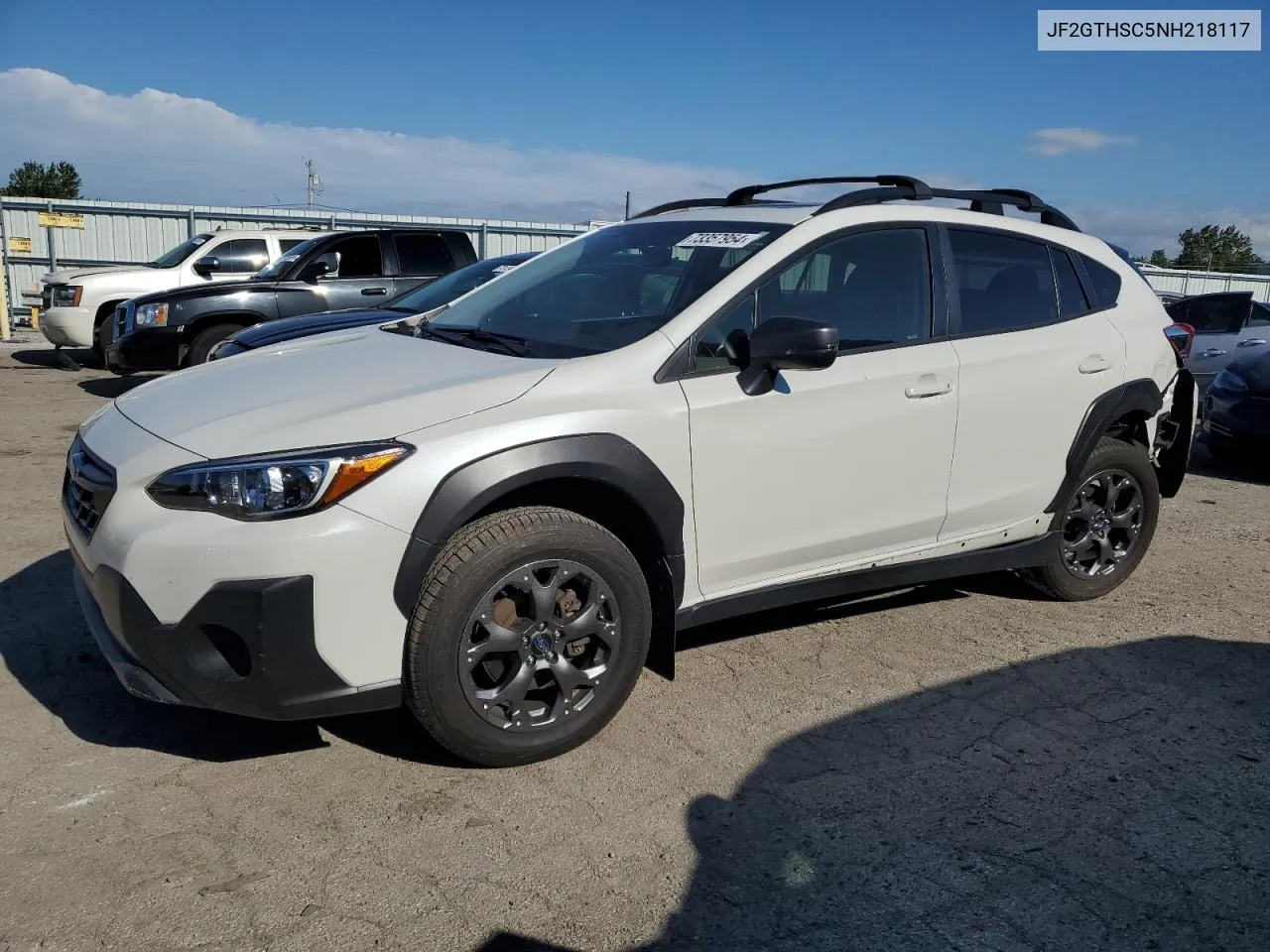 2022 Subaru Crosstrek Sport VIN: JF2GTHSC5NH218117 Lot: 76052004