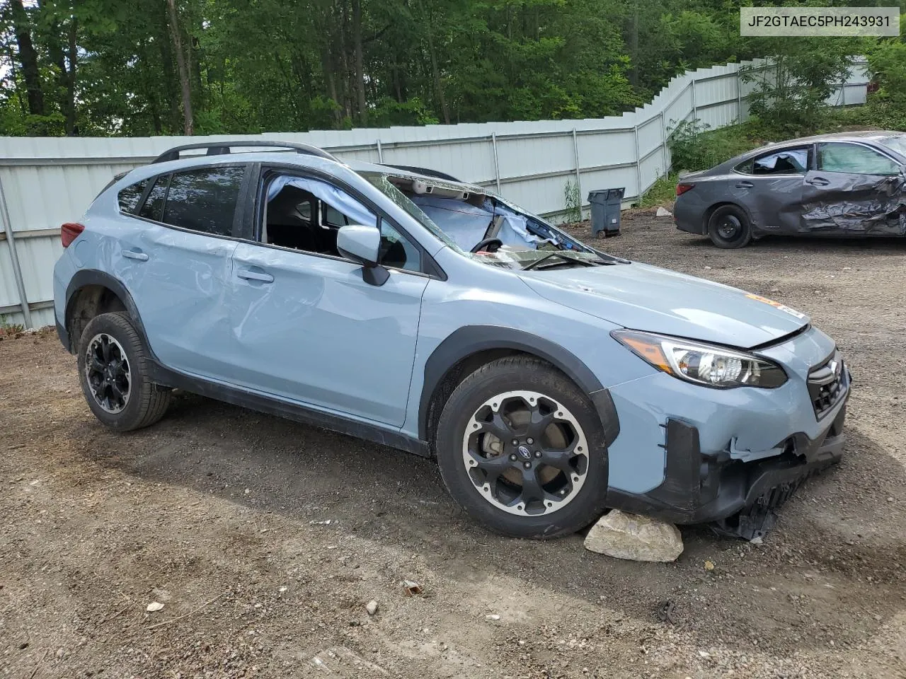 2023 Subaru Crosstrek Premium VIN: JF2GTAEC5PH243931 Lot: 60521174