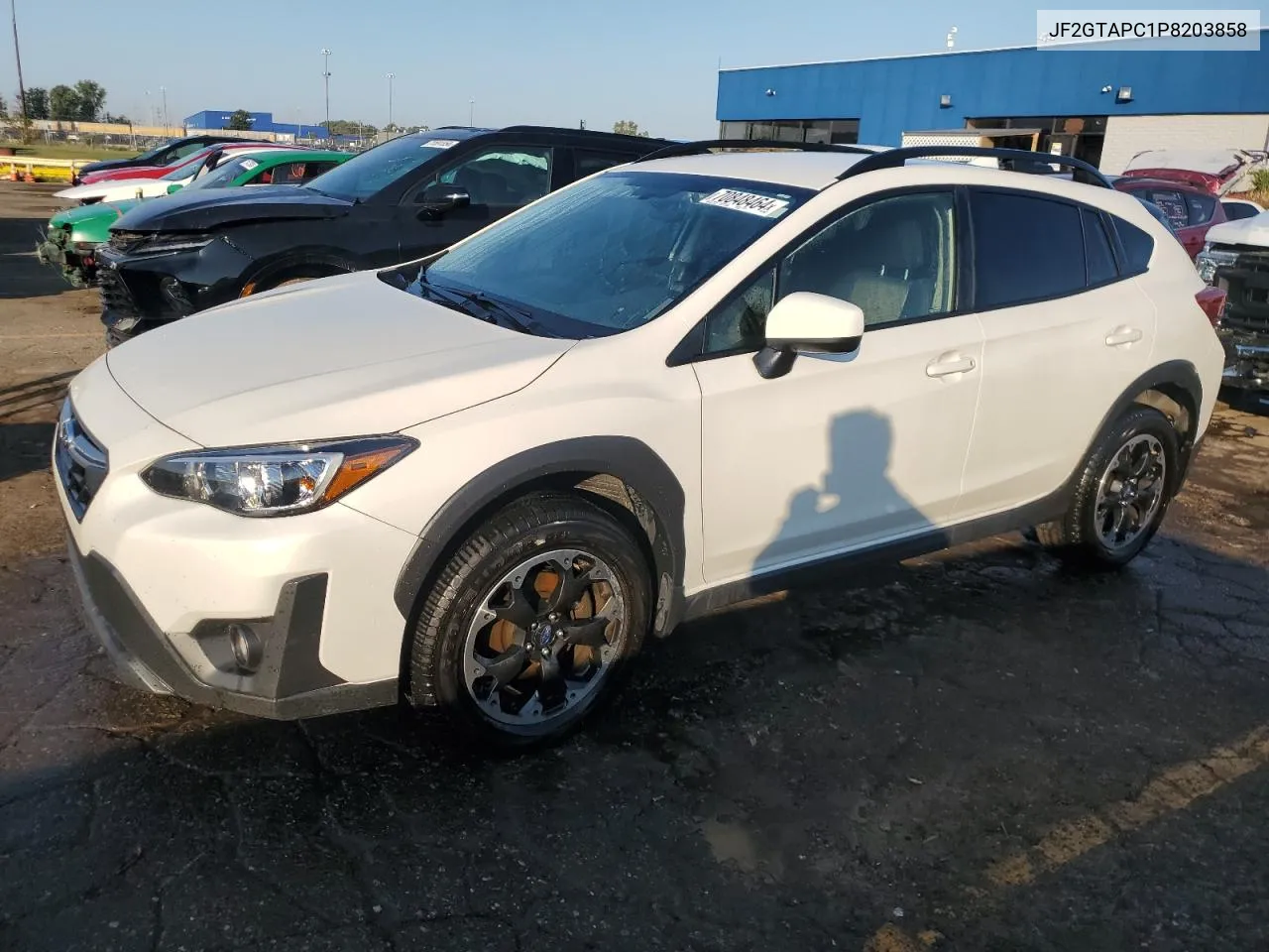 2023 Subaru Crosstrek Premium VIN: JF2GTAPC1P8203858 Lot: 70848464