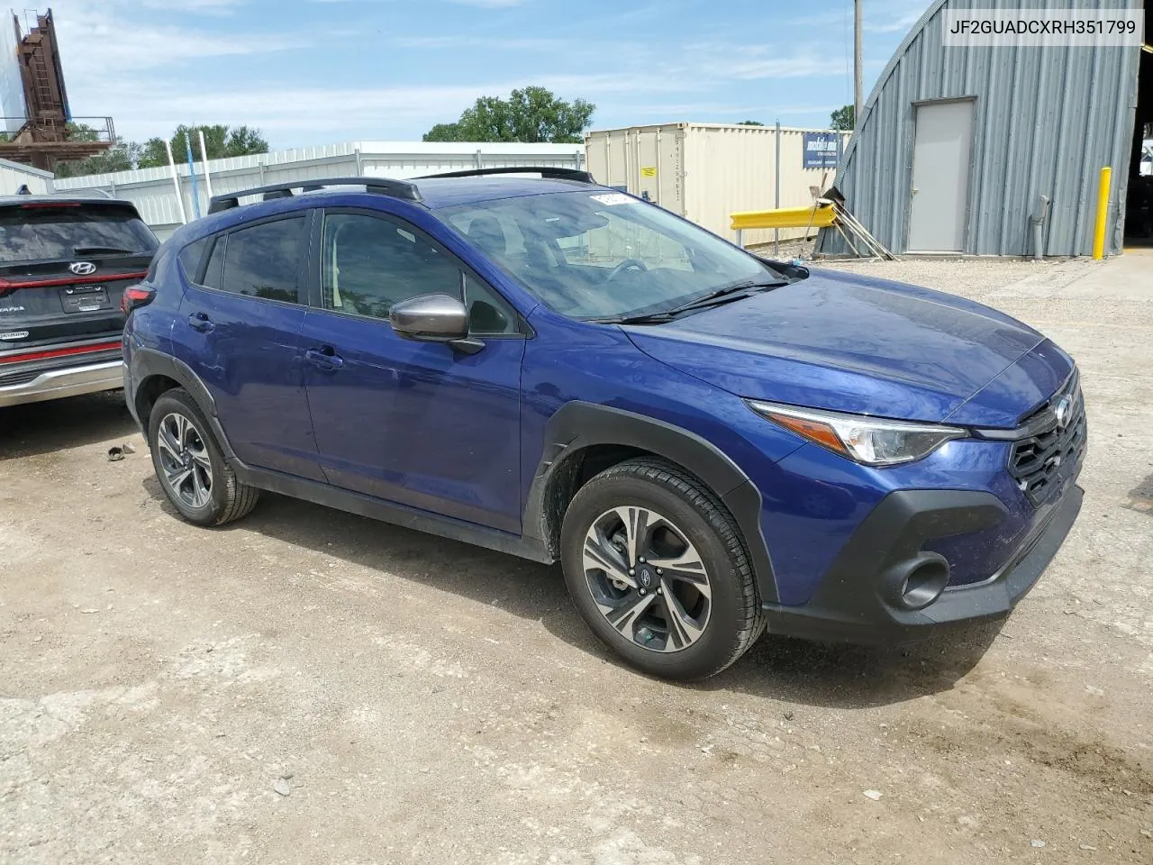 2024 Subaru Crosstrek Premium VIN: JF2GUADCXRH351799 Lot: 61921124