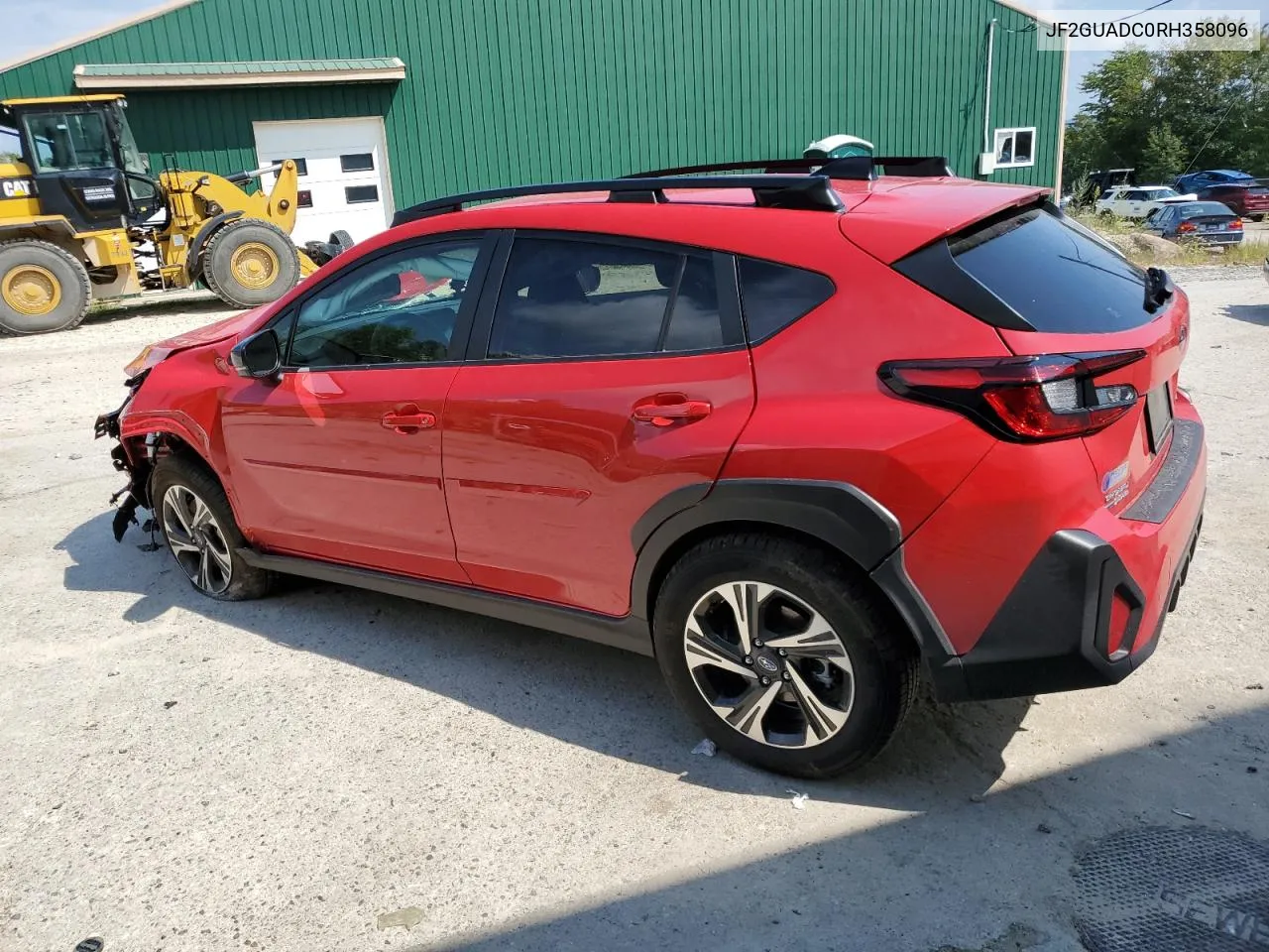 2024 Subaru Crosstrek Premium VIN: JF2GUADC0RH358096 Lot: 68718484