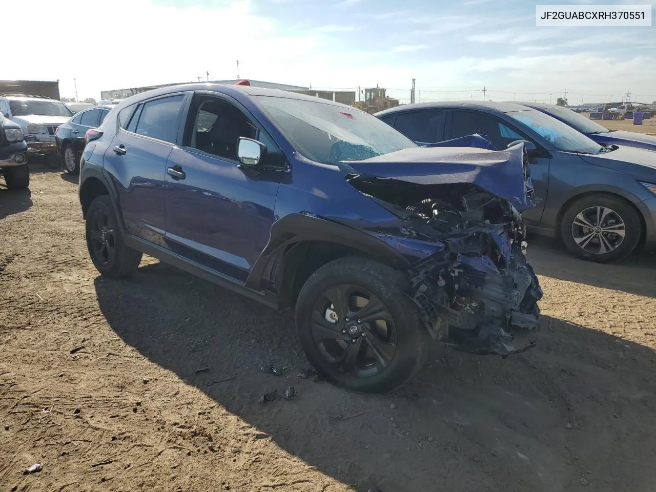 JF2GUABCXRH370551 2024 Subaru Crosstrek