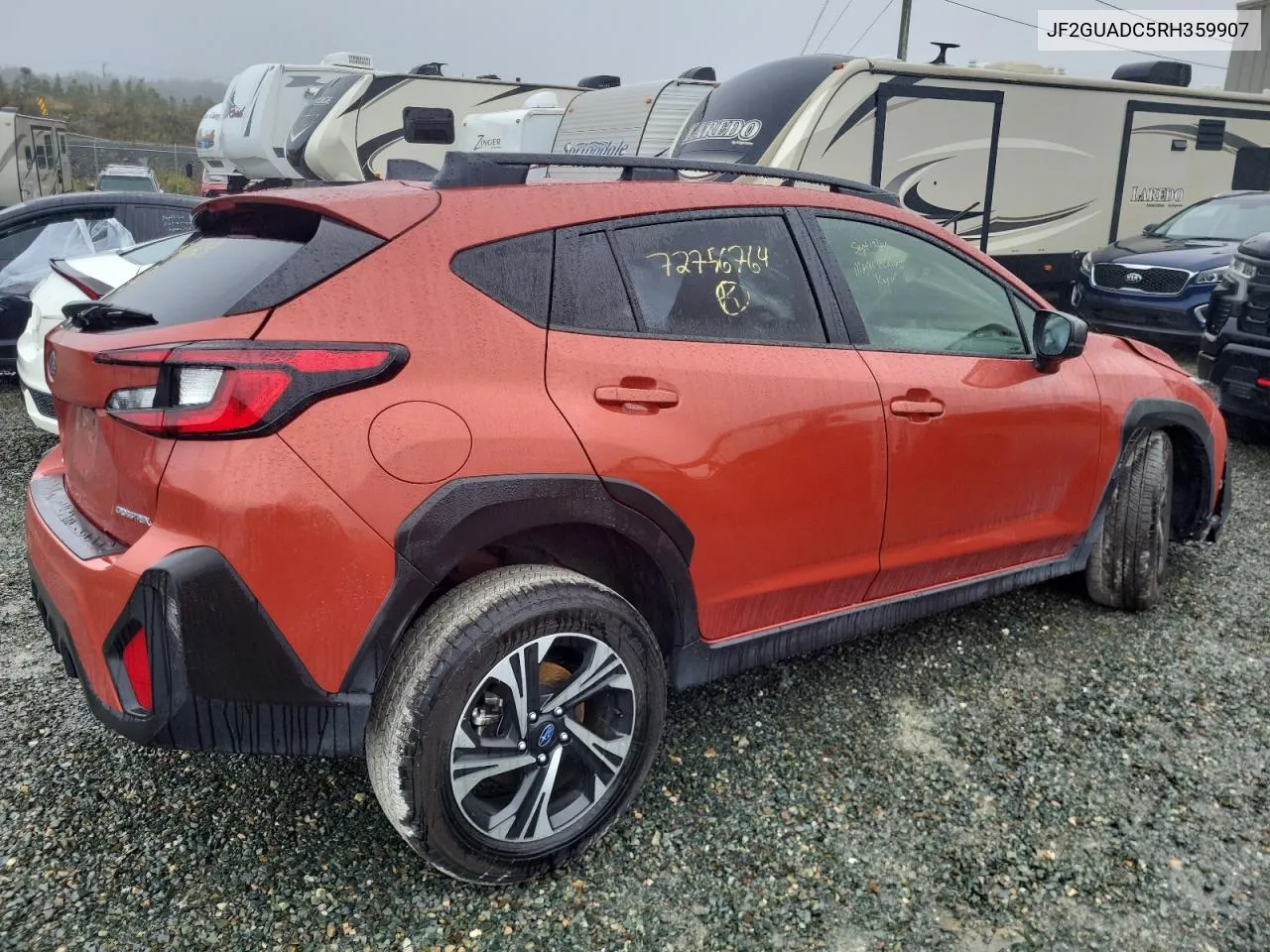 2024 Subaru Crosstrek Premium VIN: JF2GUADC5RH359907 Lot: 72756764