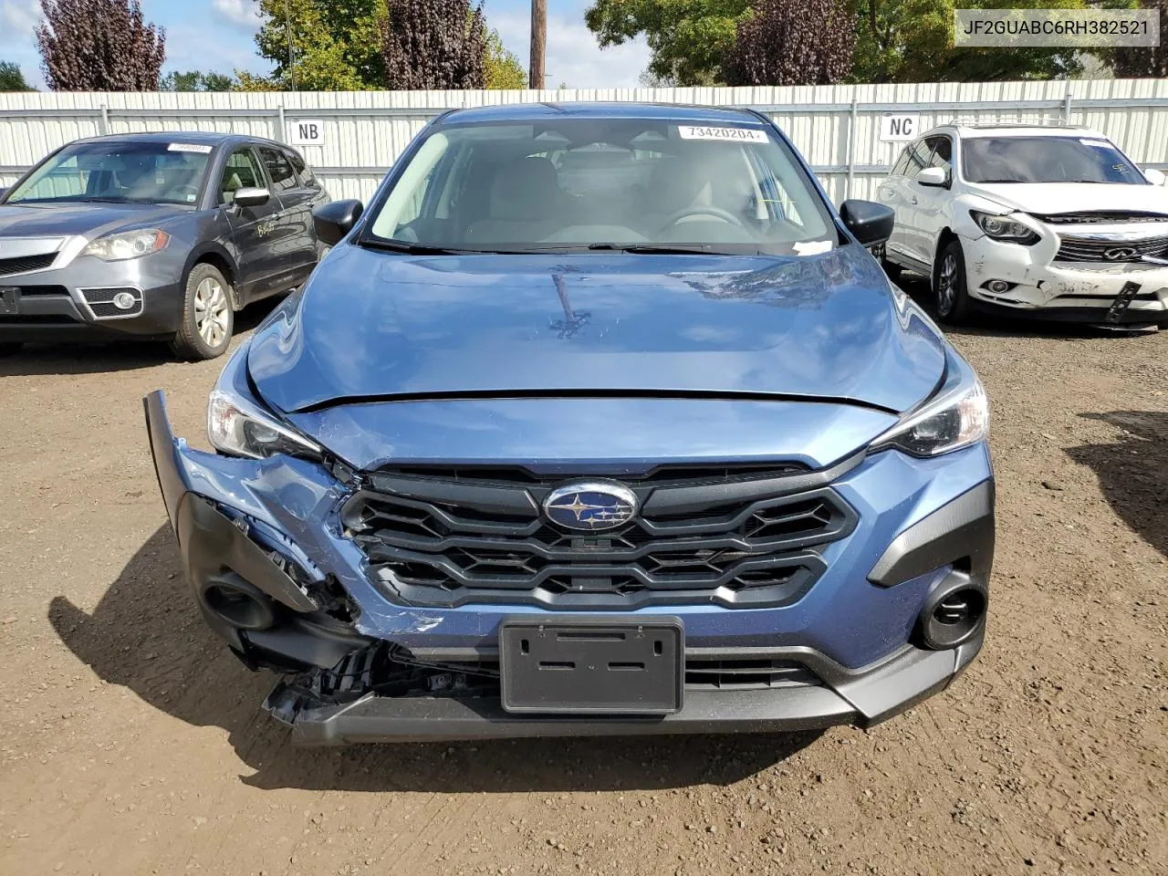 2024 Subaru Crosstrek VIN: JF2GUABC6RH382521 Lot: 73420204