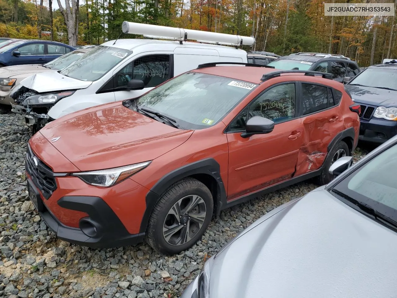 2024 Subaru Crosstrek Premium VIN: JF2GUADC7RH353543 Lot: 73720994