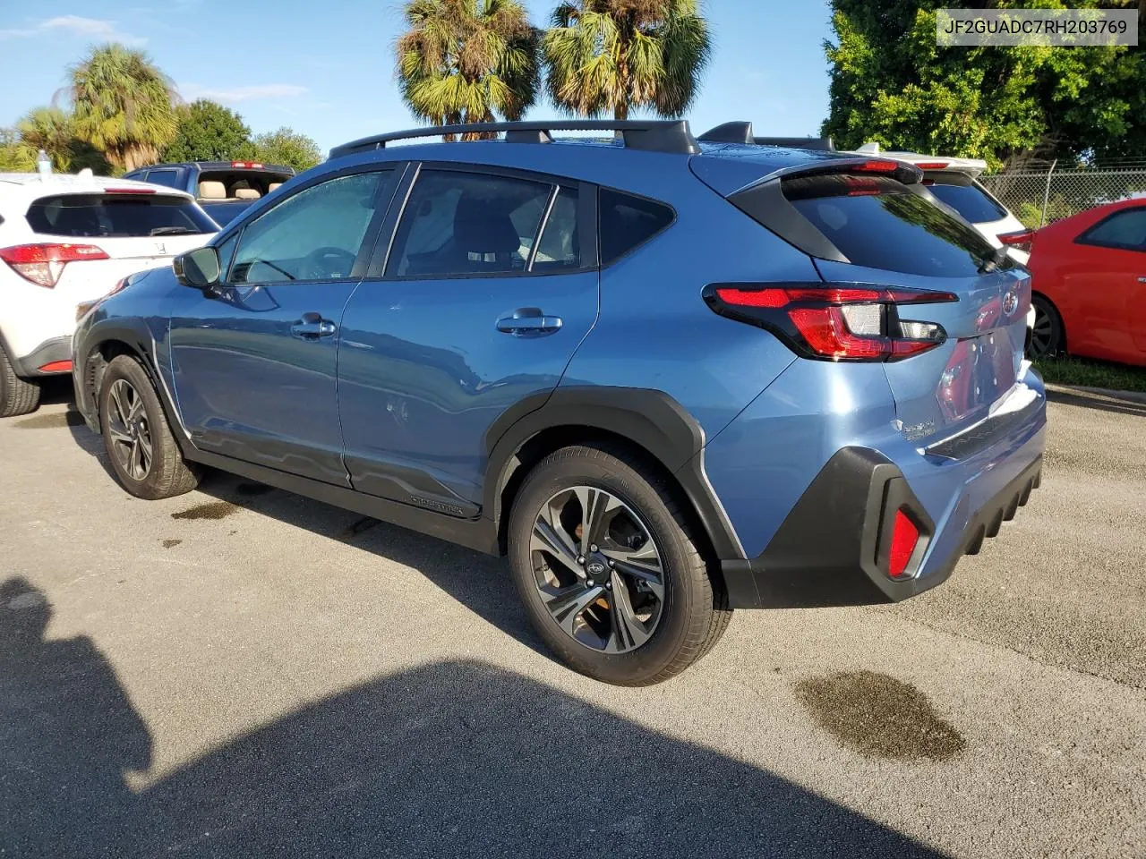 2024 Subaru Crosstrek Premium VIN: JF2GUADC7RH203769 Lot: 74135894