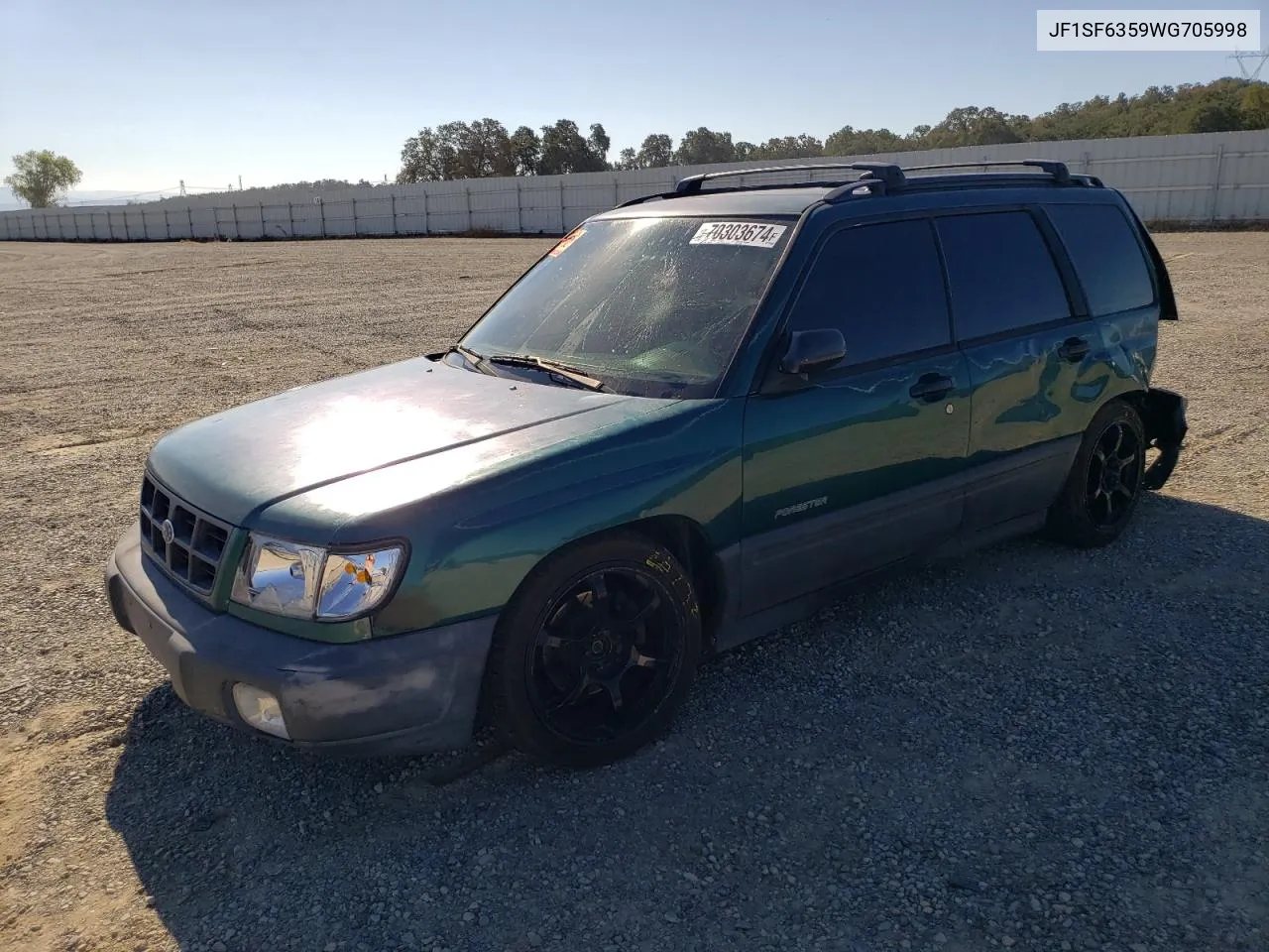 1998 Subaru Forester L VIN: JF1SF6359WG705998 Lot: 70303674