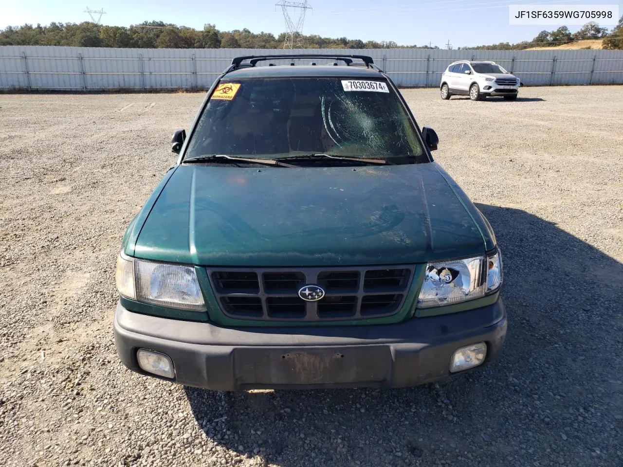 1998 Subaru Forester L VIN: JF1SF6359WG705998 Lot: 70303674