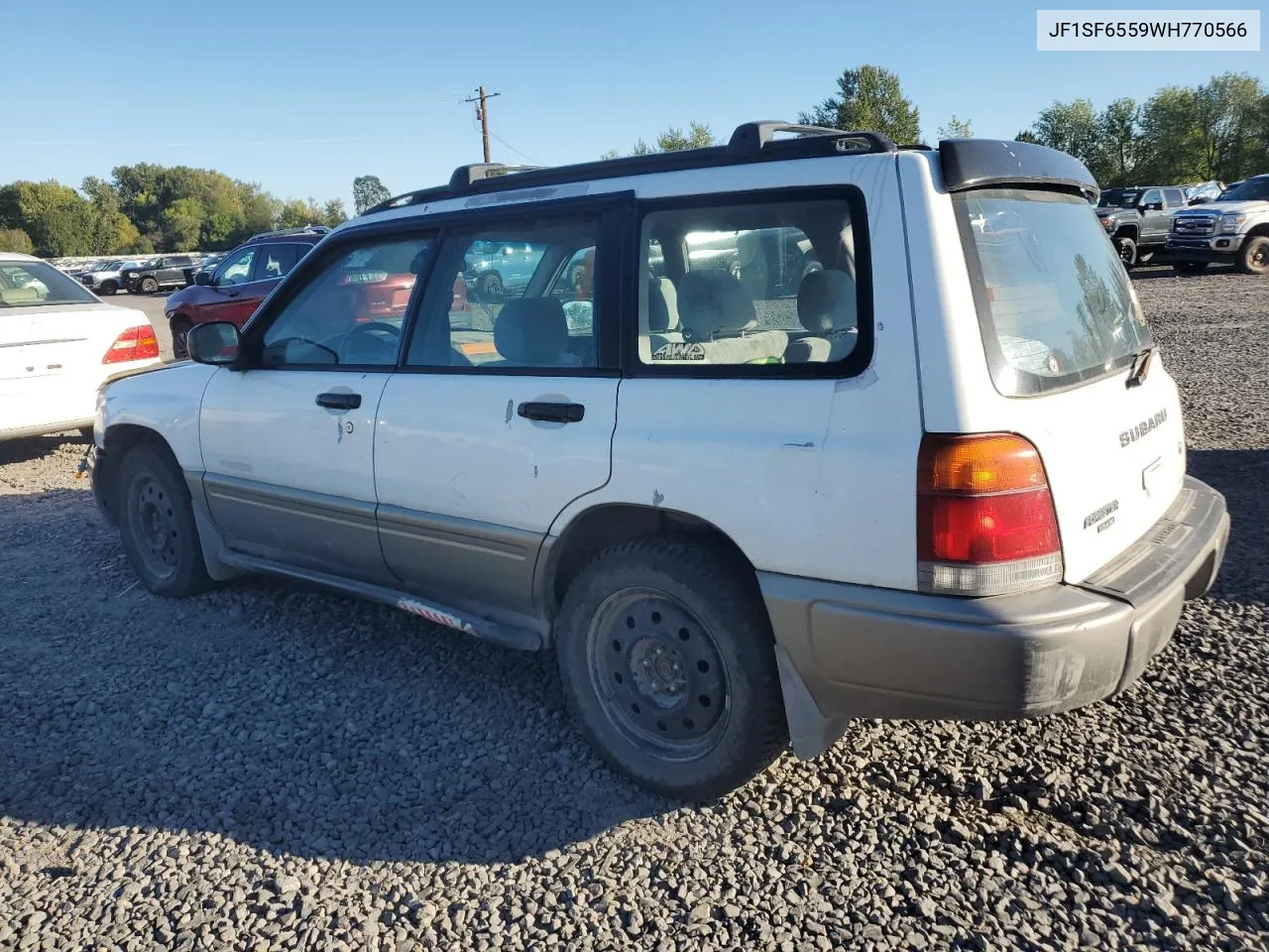 1998 Subaru Forester S VIN: JF1SF6559WH770566 Lot: 74371824