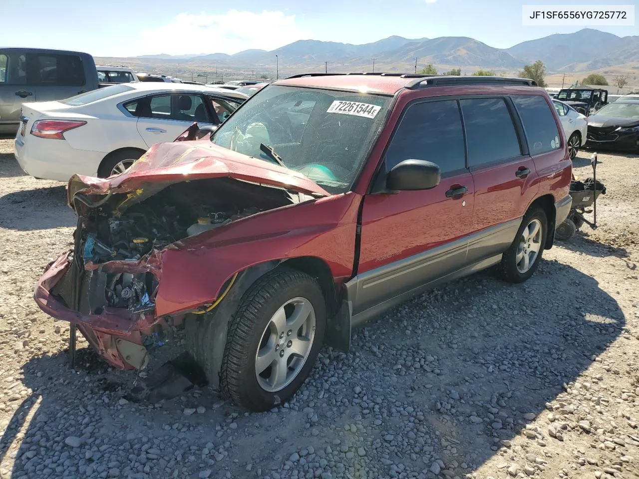 2000 Subaru Forester S VIN: JF1SF6556YG725772 Lot: 72261544