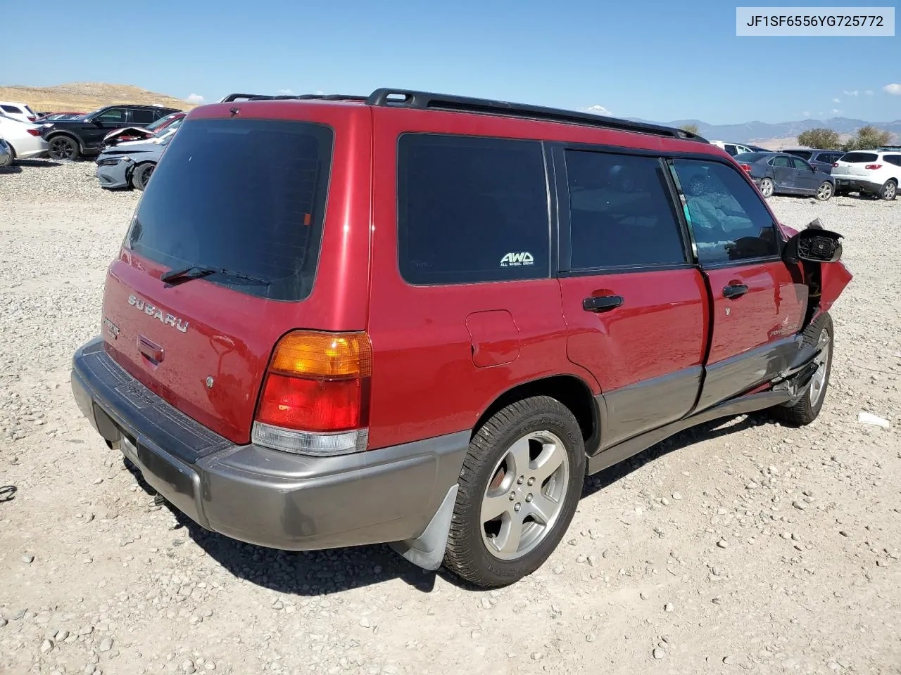 2000 Subaru Forester S VIN: JF1SF6556YG725772 Lot: 72261544