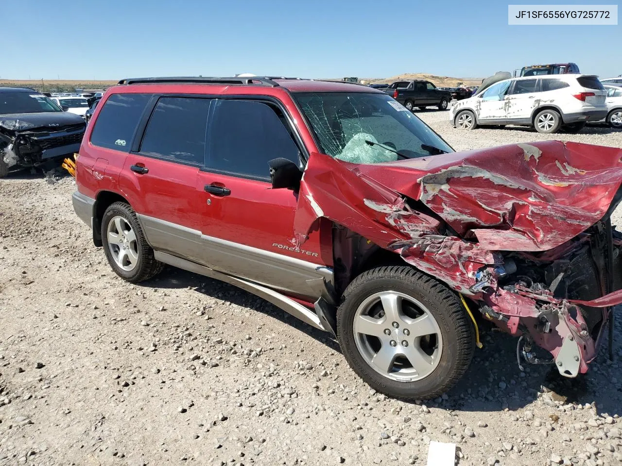 2000 Subaru Forester S VIN: JF1SF6556YG725772 Lot: 72261544