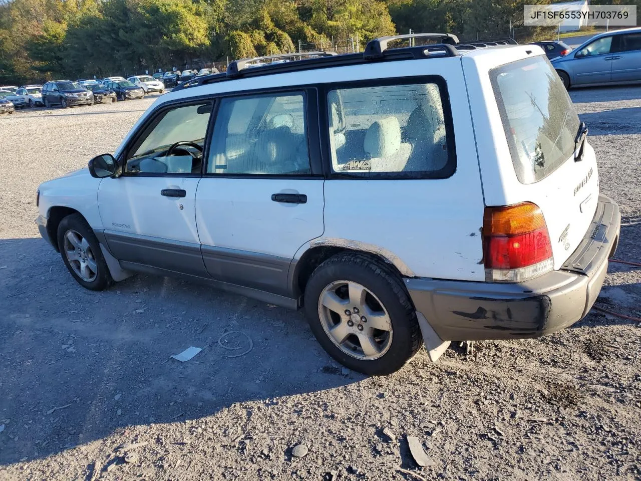 2000 Subaru Forester S VIN: JF1SF6553YH703769 Lot: 76247584