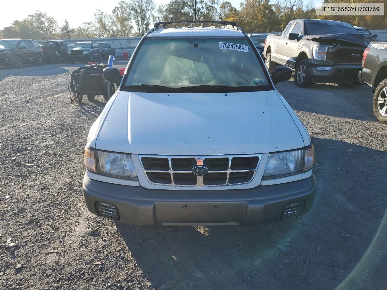 2000 Subaru Forester S VIN: JF1SF6553YH703769 Lot: 76247584