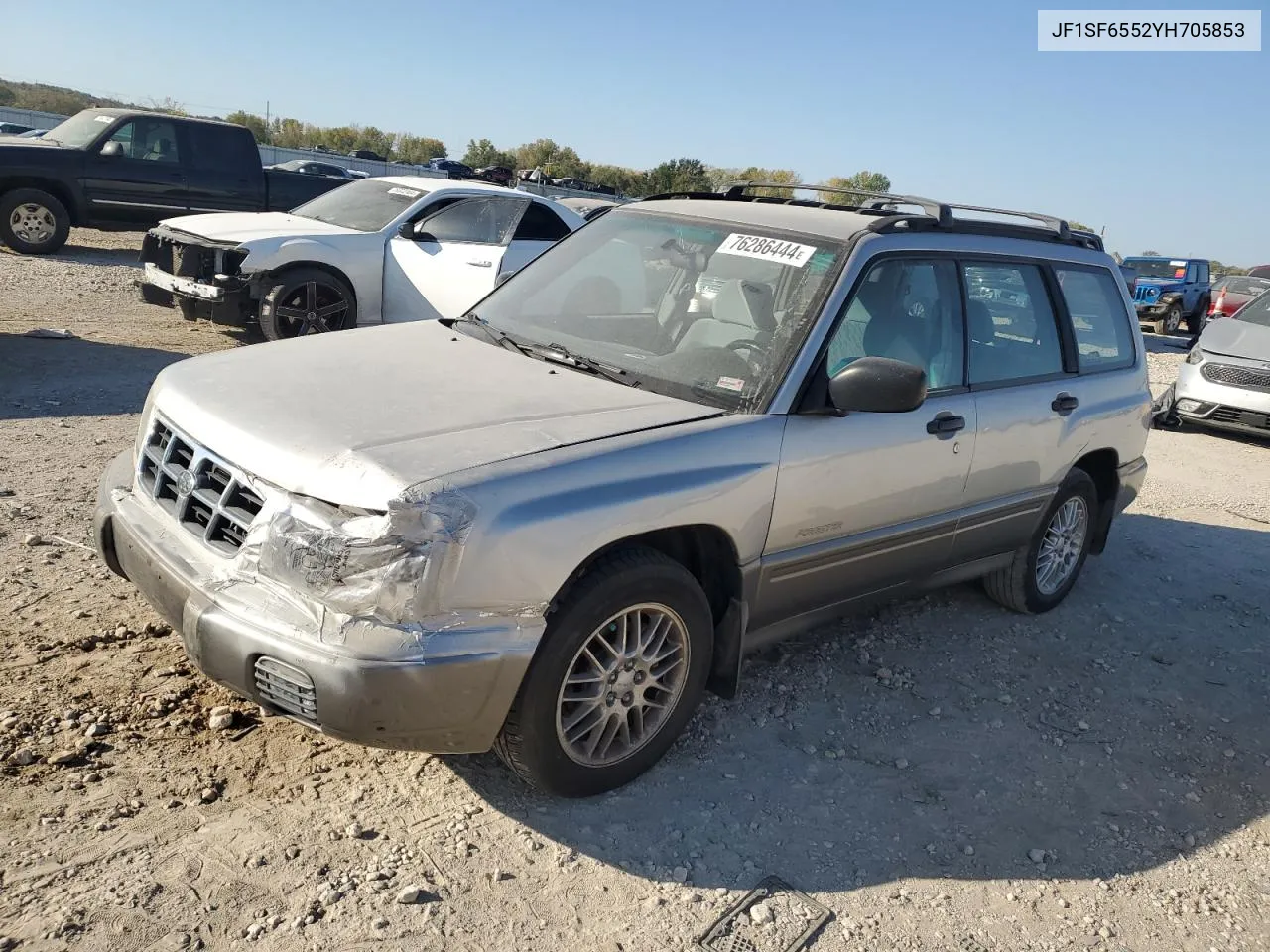 2000 Subaru Forester S VIN: JF1SF6552YH705853 Lot: 76286444