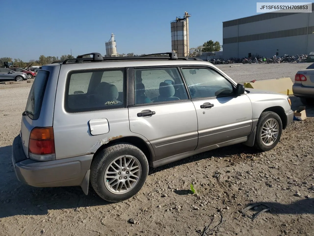 2000 Subaru Forester S VIN: JF1SF6552YH705853 Lot: 76286444