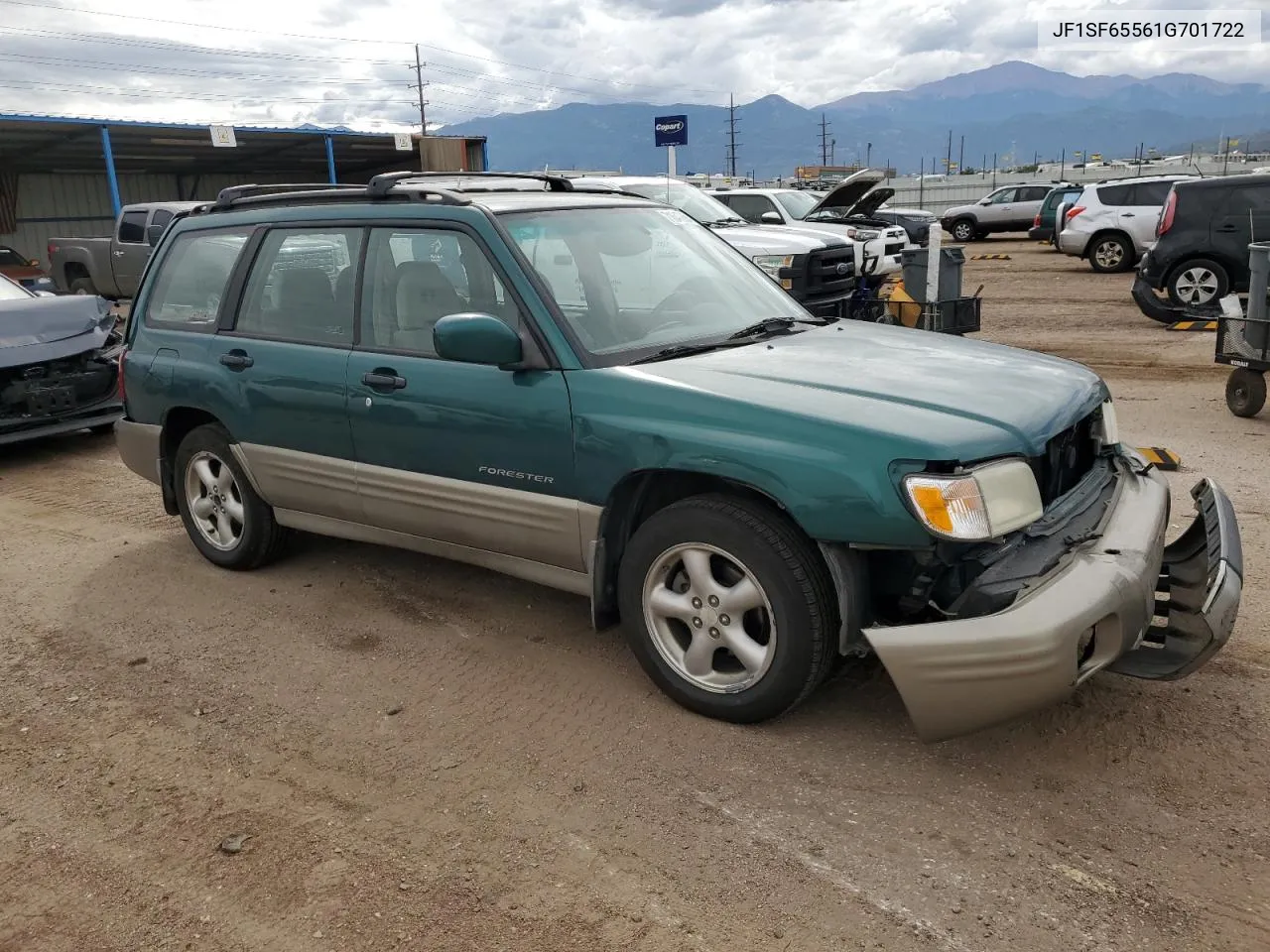 2001 Subaru Forester S VIN: JF1SF65561G701722 Lot: 71647884