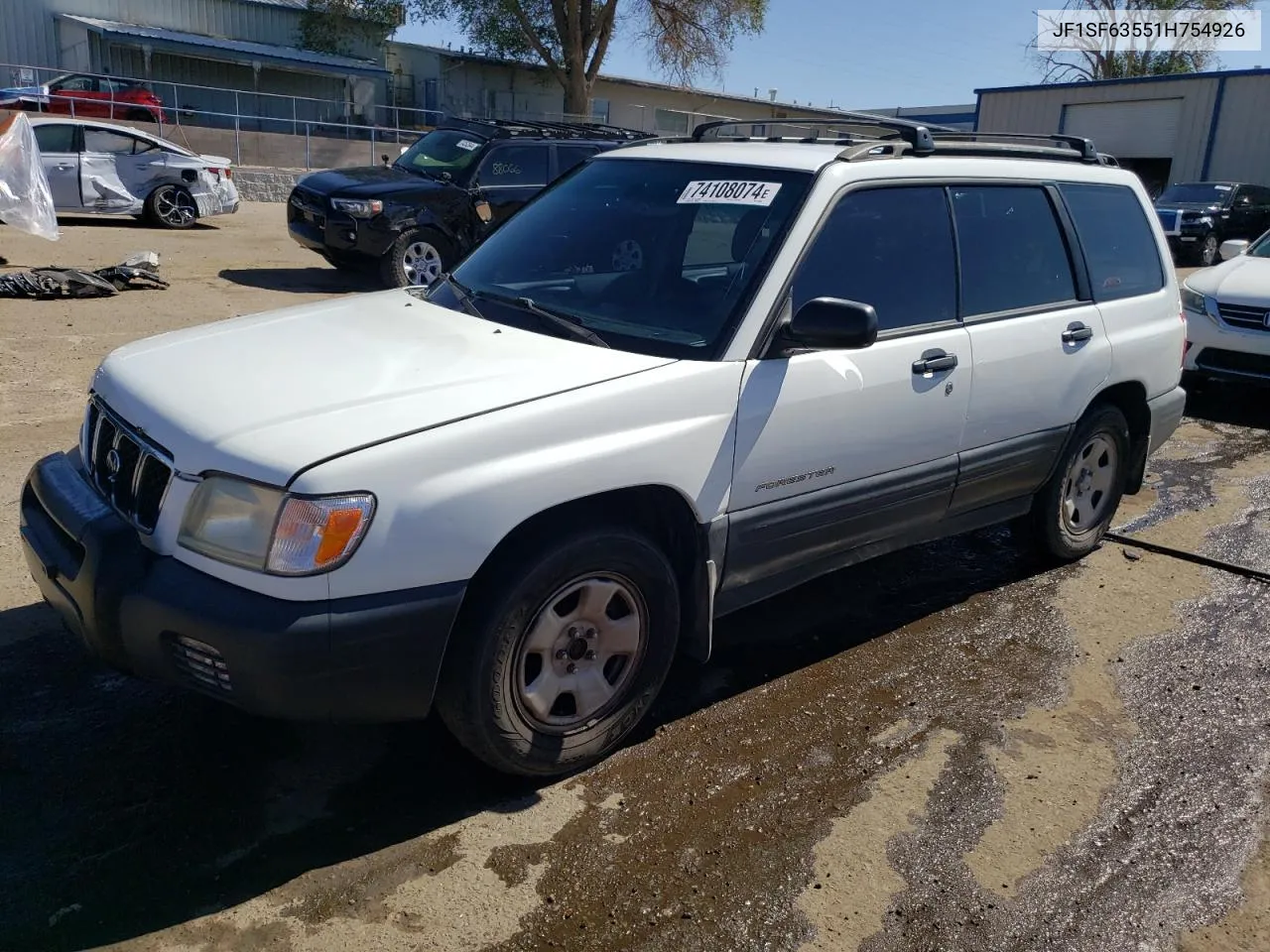 2001 Subaru Forester L VIN: JF1SF63551H754926 Lot: 74108074