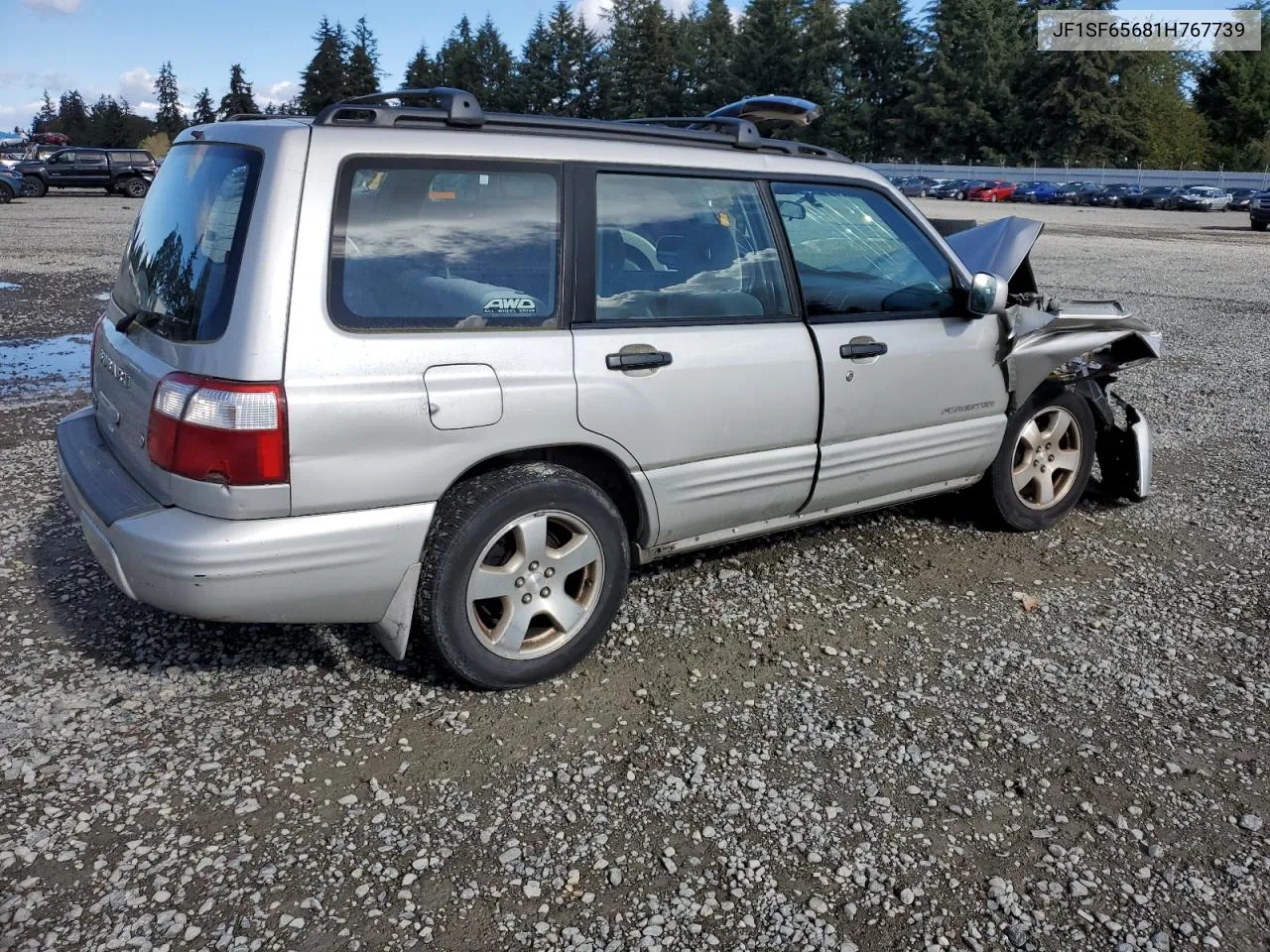 2001 Subaru Forester S VIN: JF1SF65681H767739 Lot: 76307104