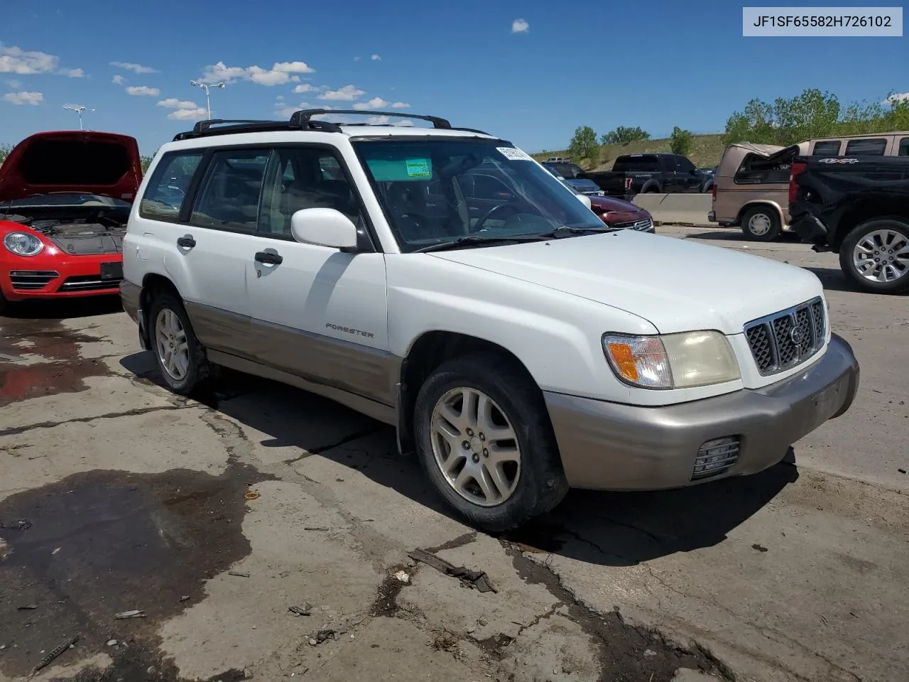 2002 Subaru Forester S VIN: JF1SF65582H726102 Lot: 55196214