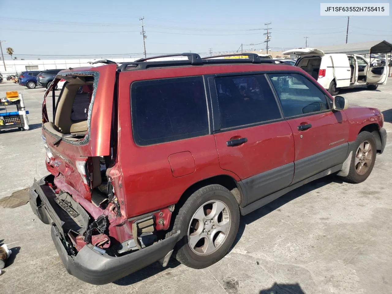 2002 Subaru Forester L VIN: JF1SF63552H755415 Lot: 66224654