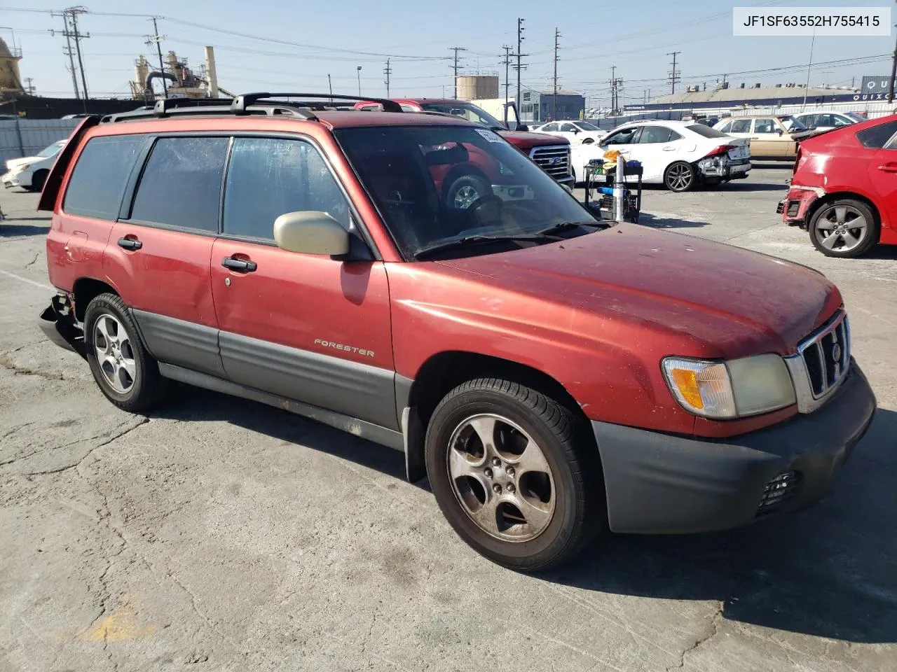 2002 Subaru Forester L VIN: JF1SF63552H755415 Lot: 66224654