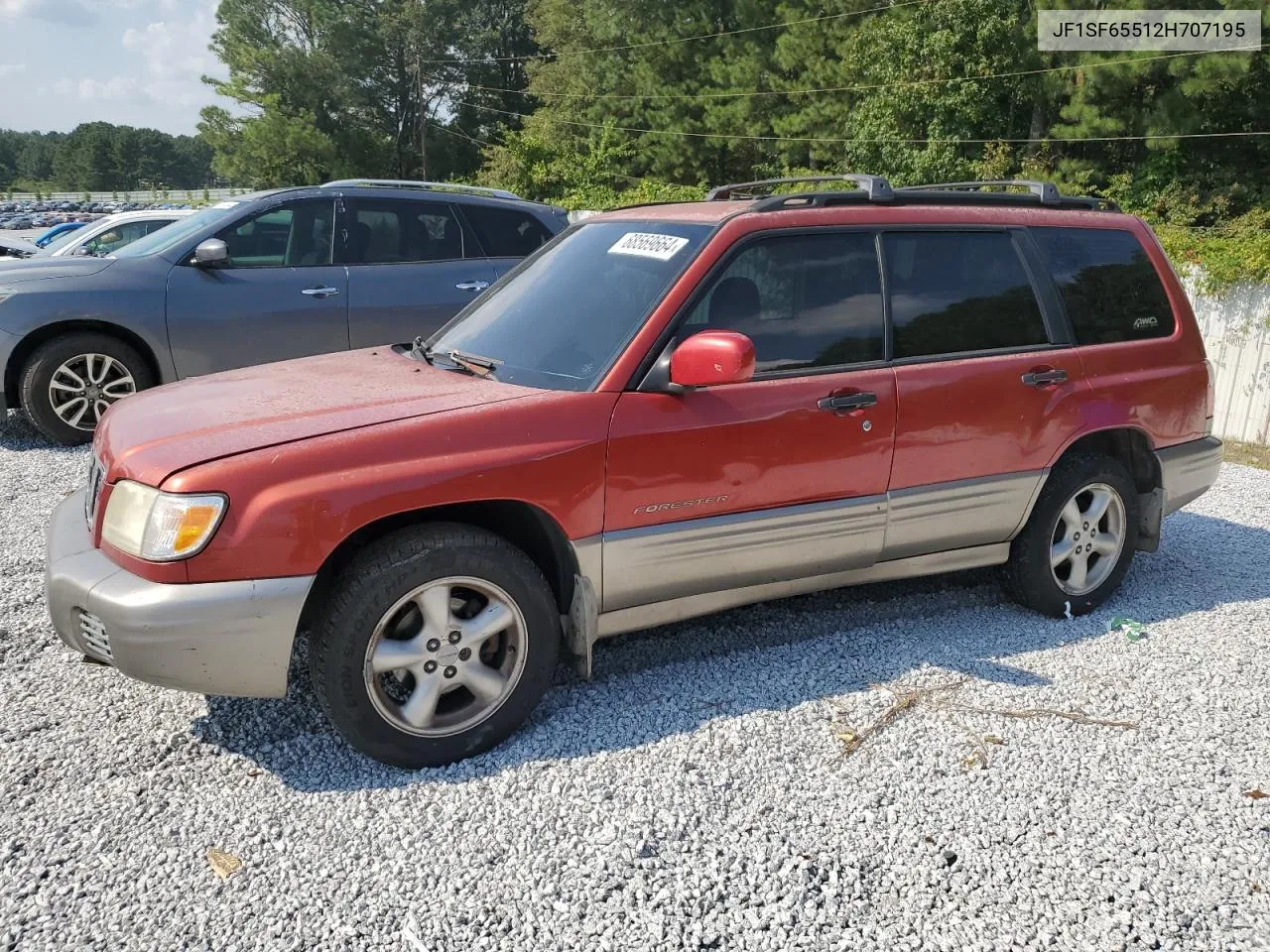 2002 Subaru Forester S VIN: JF1SF65512H707195 Lot: 68569664