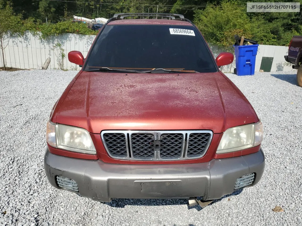 2002 Subaru Forester S VIN: JF1SF65512H707195 Lot: 68569664