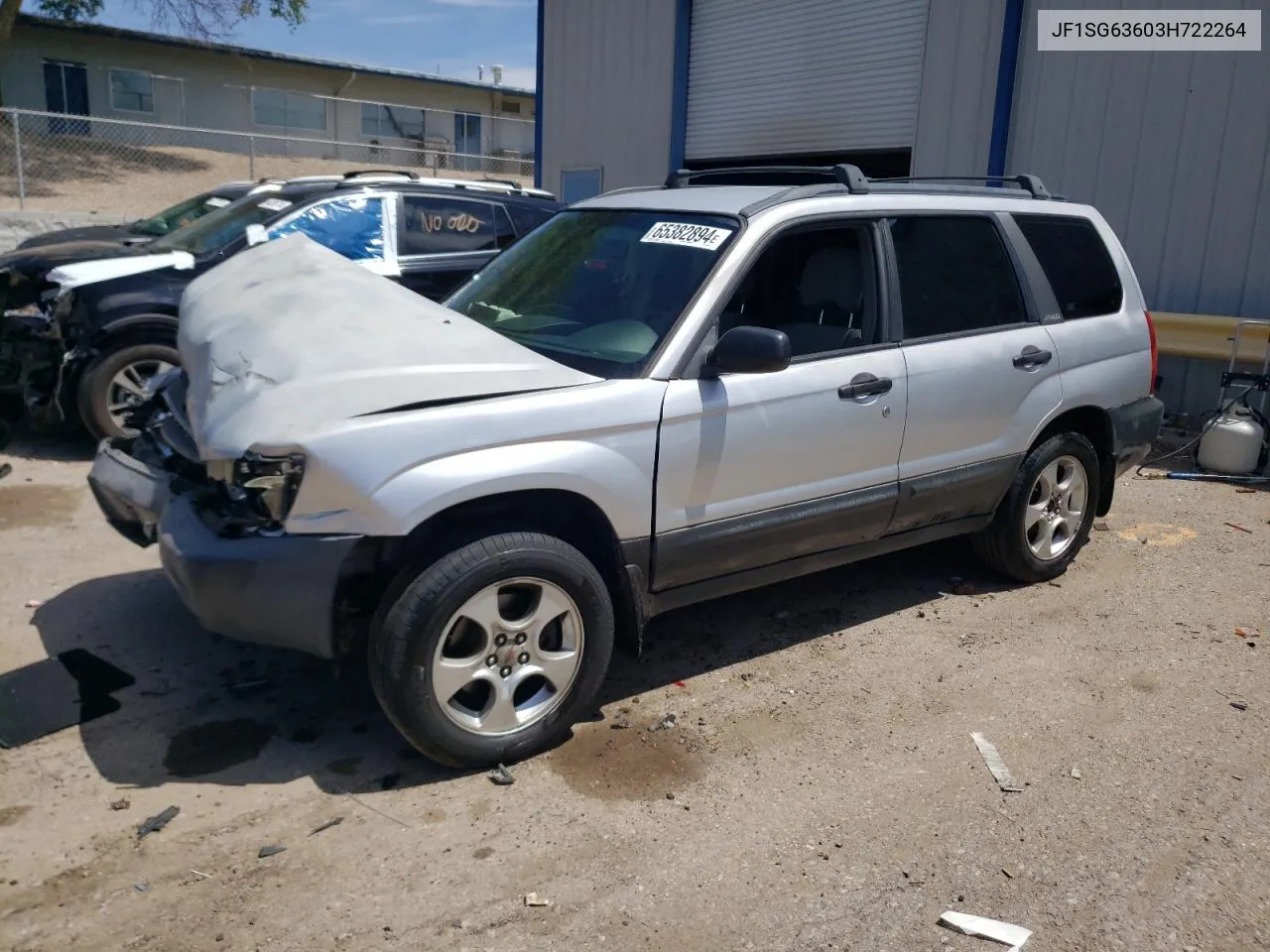 2003 Subaru Forester 2.5X VIN: JF1SG63603H722264 Lot: 65382894