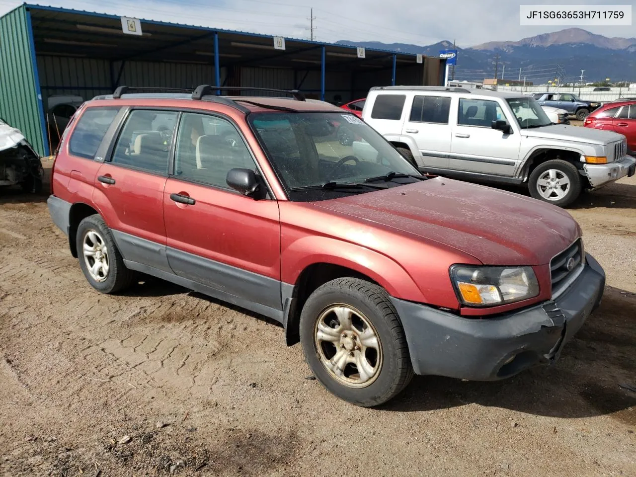 2003 Subaru Forester 2.5X VIN: JF1SG63653H711759 Lot: 71041694