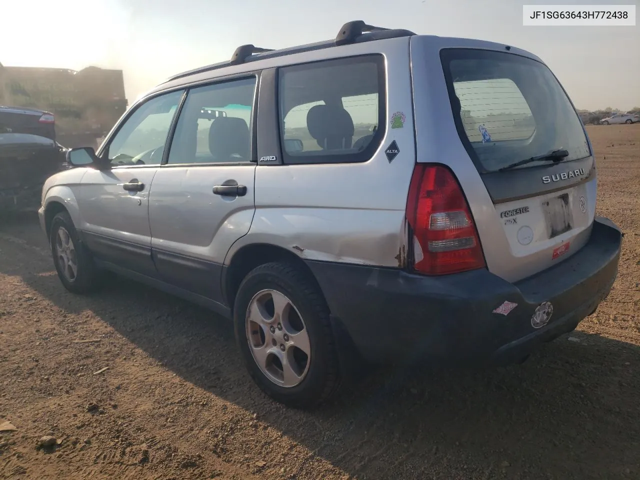 2003 Subaru Forester 2.5X VIN: JF1SG63643H772438 Lot: 71250644