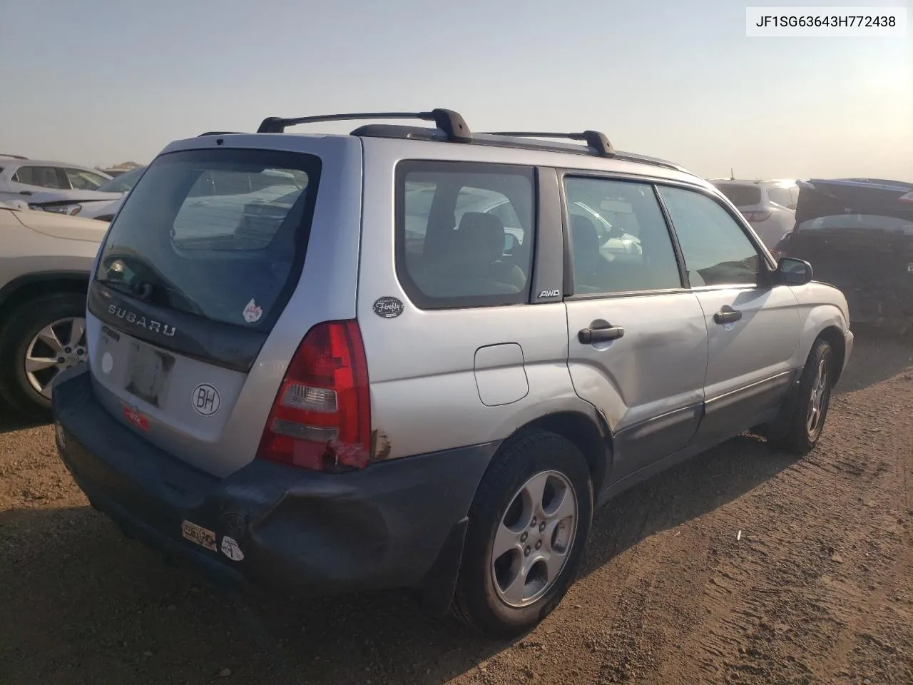 2003 Subaru Forester 2.5X VIN: JF1SG63643H772438 Lot: 71250644