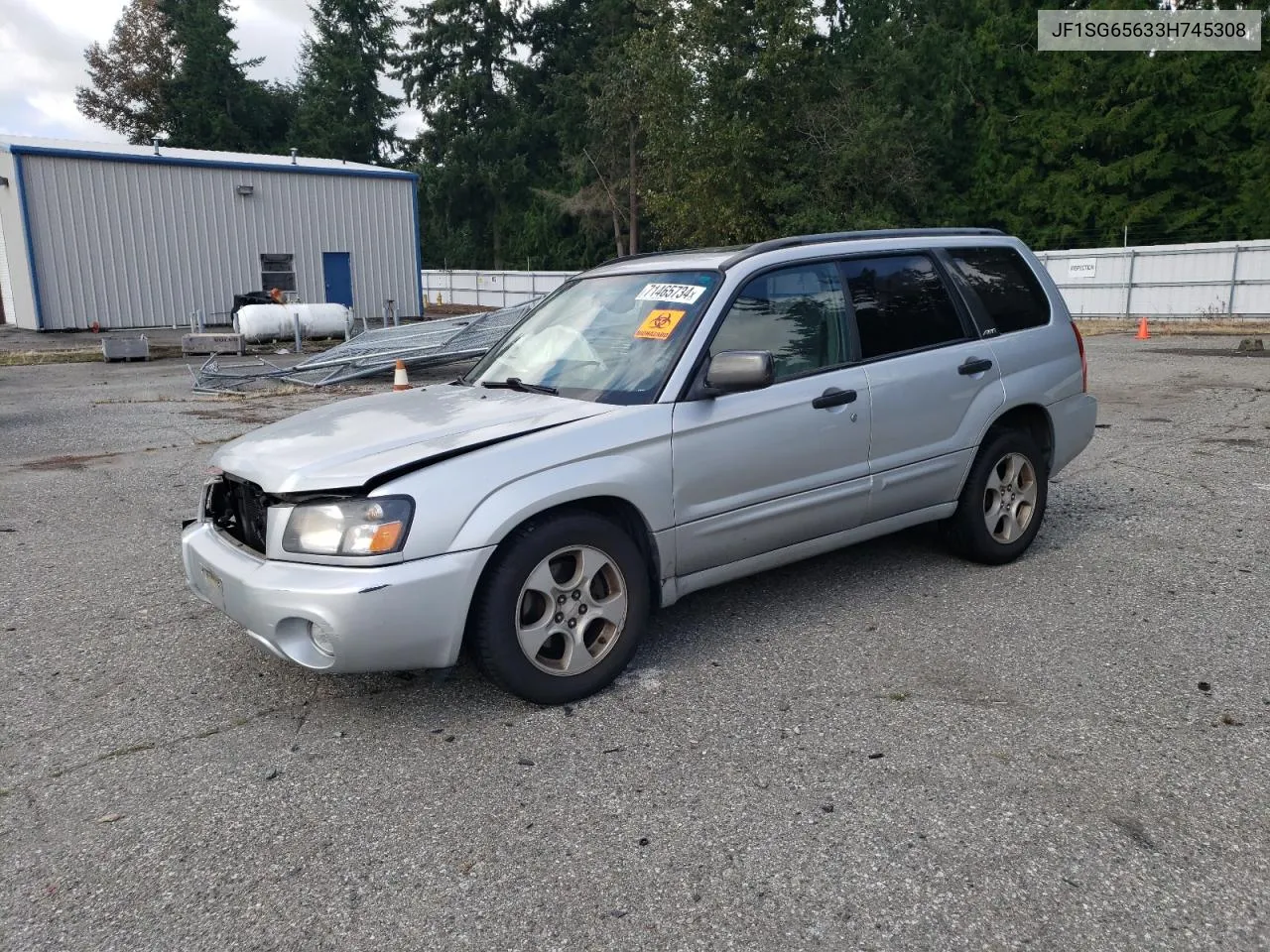 2003 Subaru Forester 2.5Xs VIN: JF1SG65633H745308 Lot: 71465734