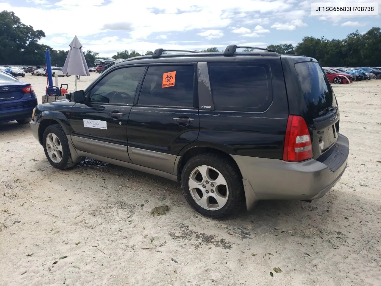 2003 Subaru Forester 2.5Xs VIN: JF1SG65683H708738 Lot: 74134674