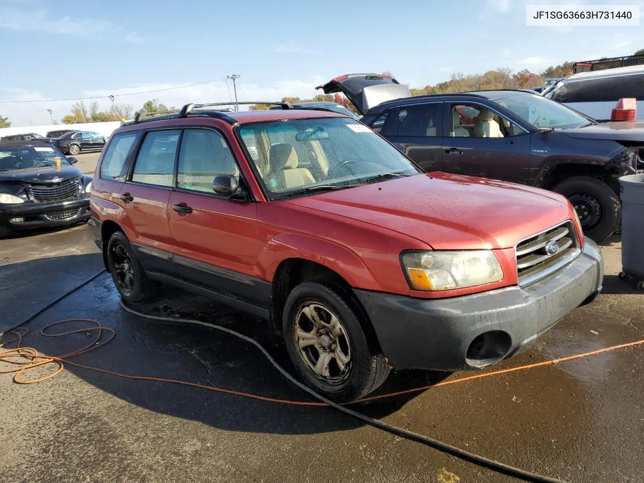 2003 Subaru Forester 2.5X VIN: JF1SG63663H731440 Lot: 76963674