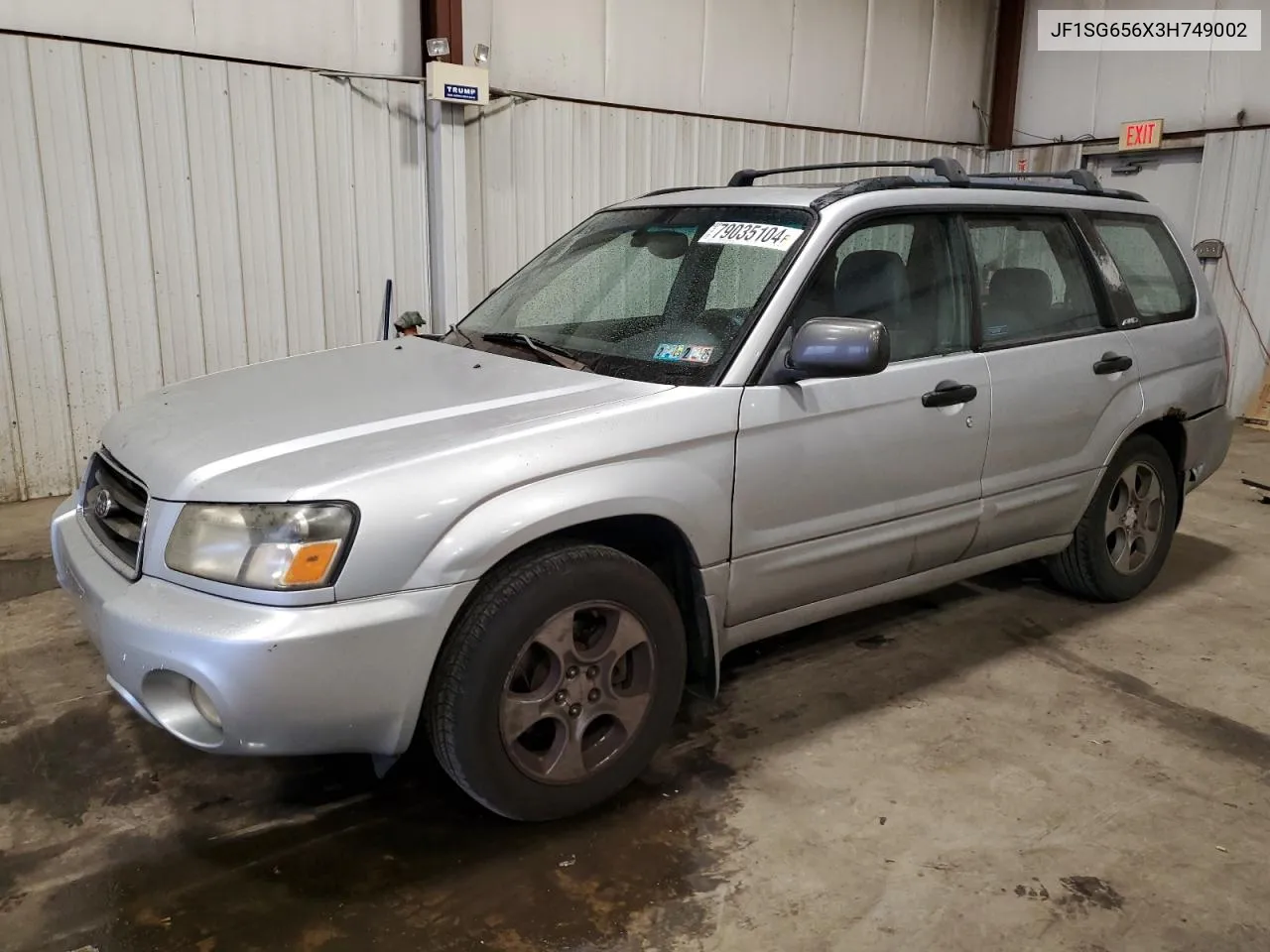 2003 Subaru Forester 2.5Xs VIN: JF1SG656X3H749002 Lot: 79035104