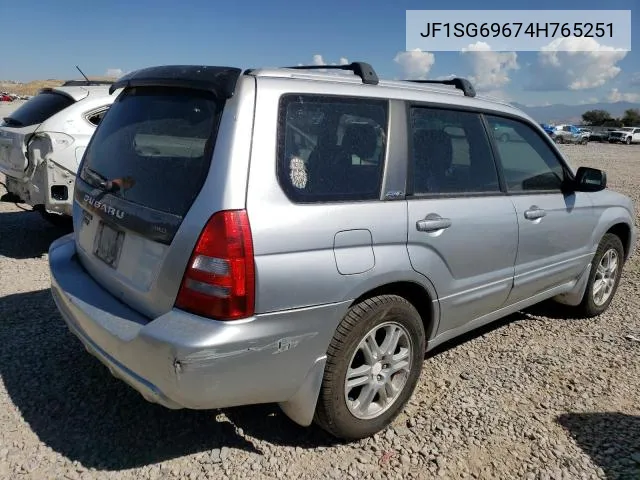 2004 Subaru Forester 2.5Xt VIN: JF1SG69674H765251 Lot: 37770284