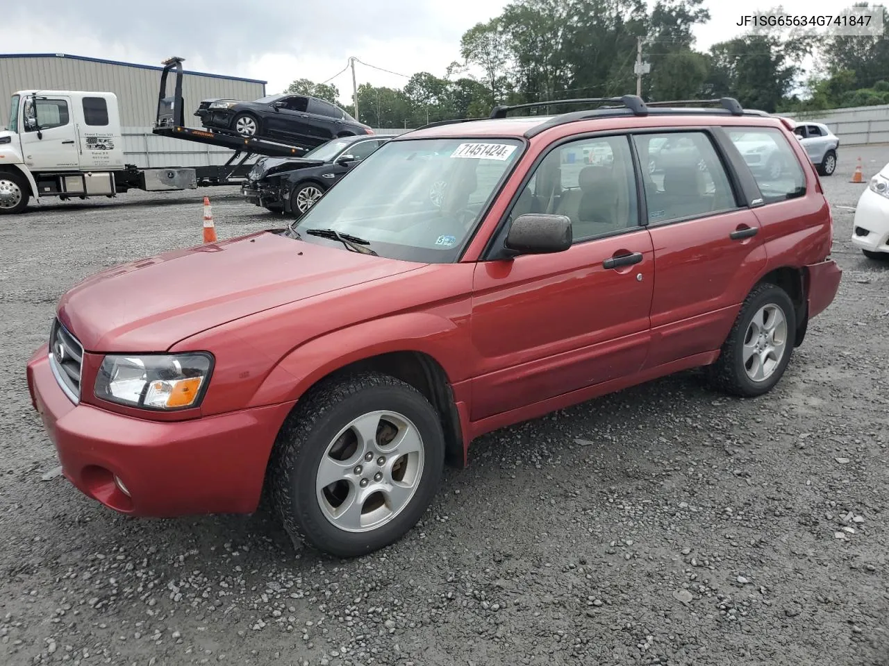 2004 Subaru Forester 2.5Xs VIN: JF1SG65634G741847 Lot: 71451424